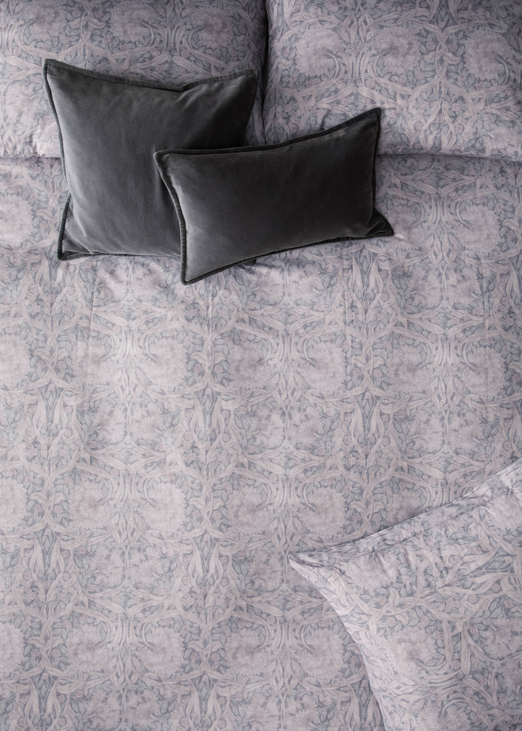 200-thread count percale cotton floral-print duvet cover for 135/140 cm bed - Details of the article 7