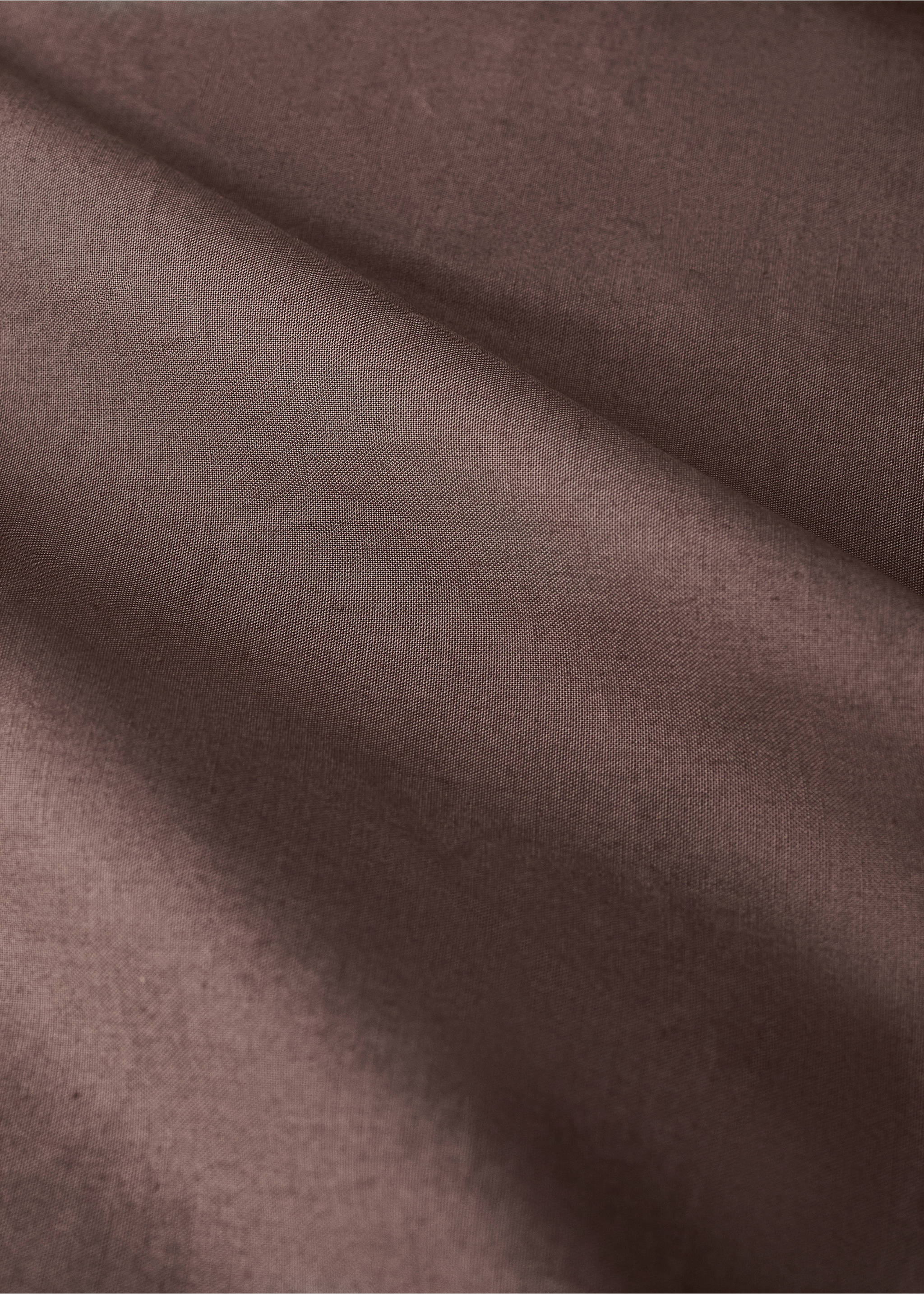 200-thread count percale cotton duvet cover for 180/200 cm bed - Details of the article 1, Brown. Ref: 37012978-00.