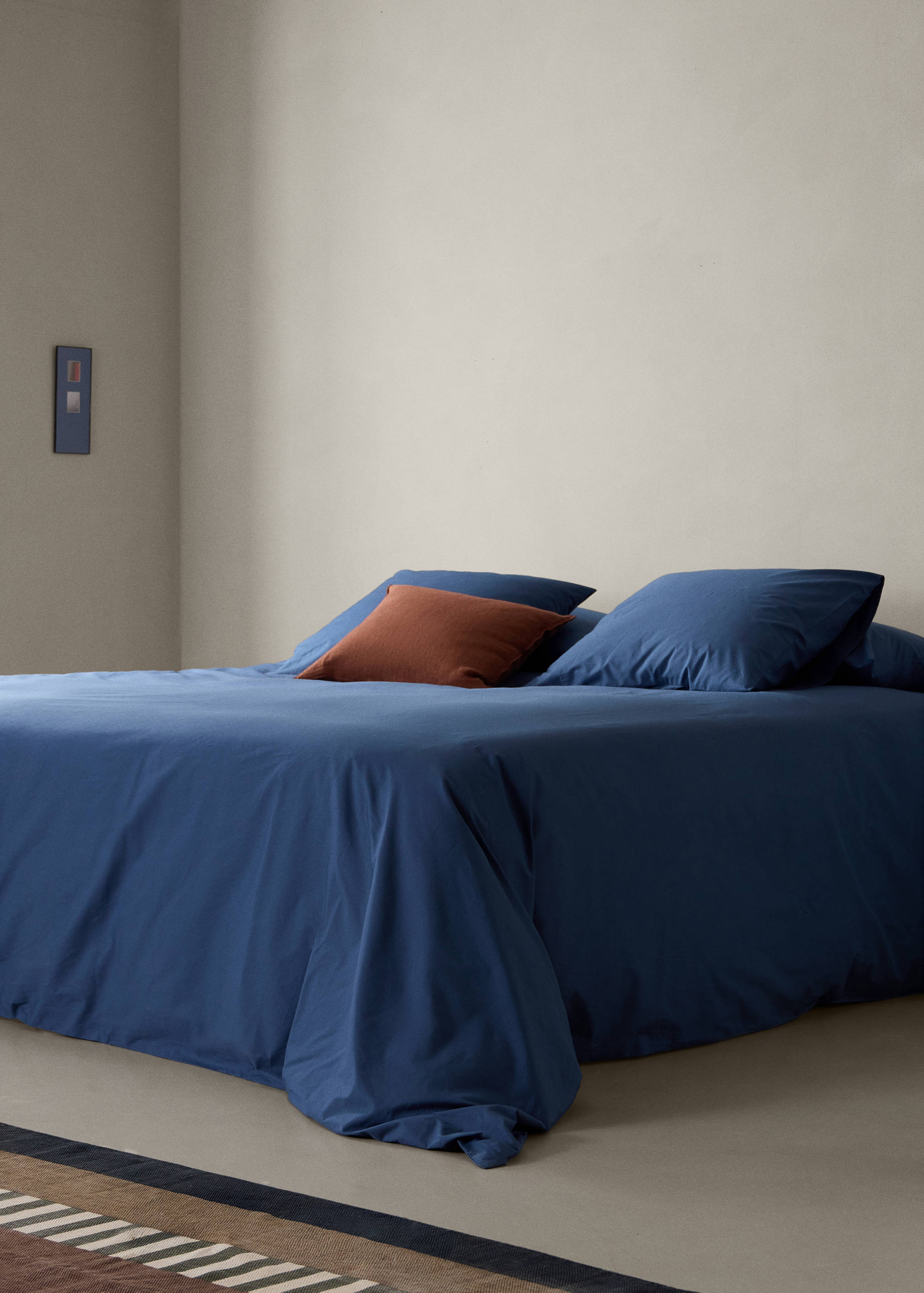 200-thread count percale cotton duvet cover for 180/200 cm bed - General plane