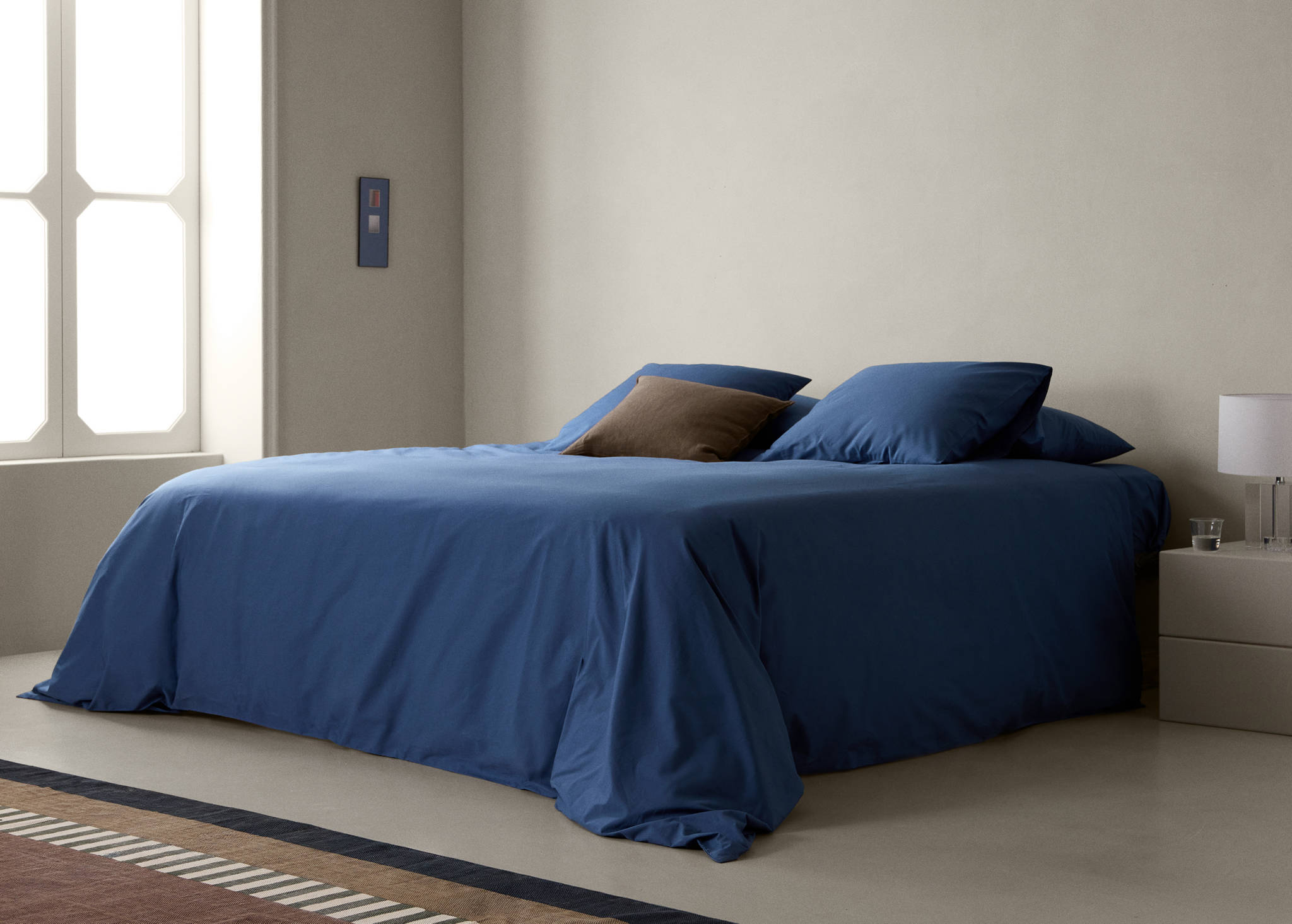 200-thread count percale cotton duvet cover for 180/200 cm bed - Panoramic plane