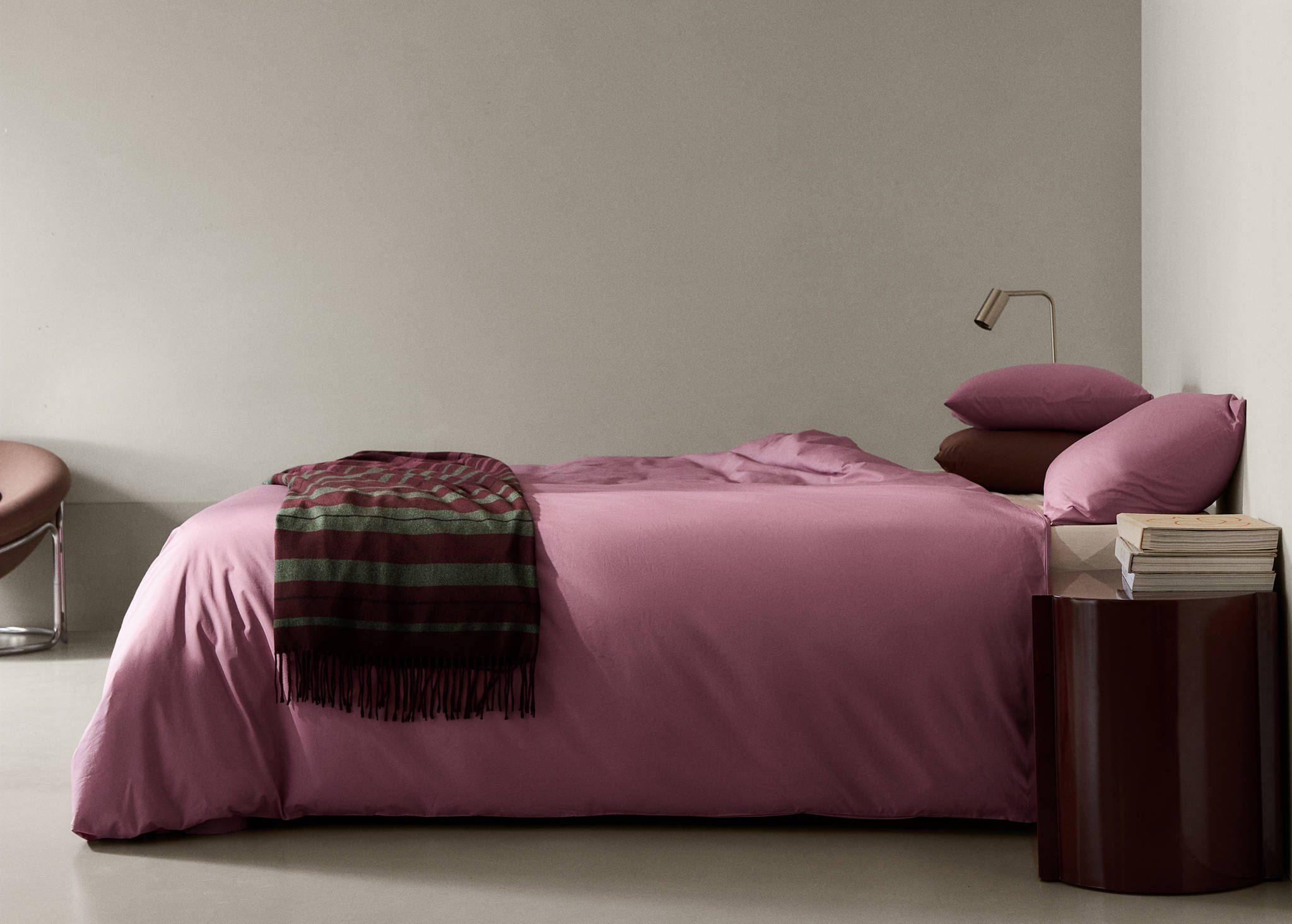 200-thread count percale cotton duvet cover for 180/200 cm bed - Panoramic plane