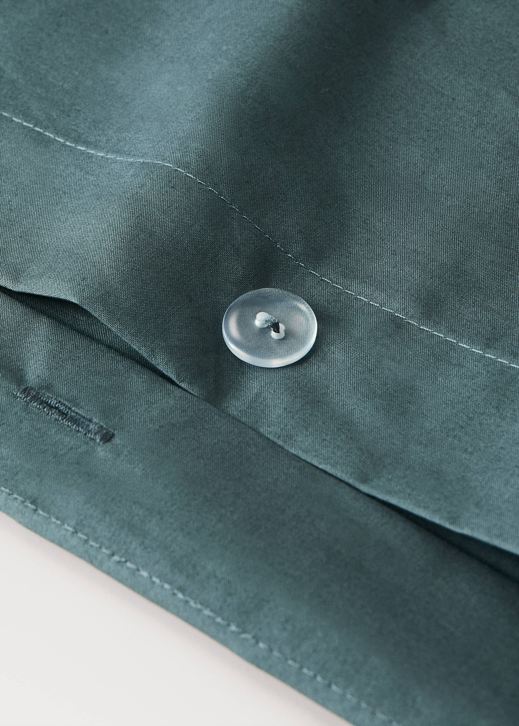 200-thread count percale cotton duvet cover for 150/160 cm bed - Details of the article 2