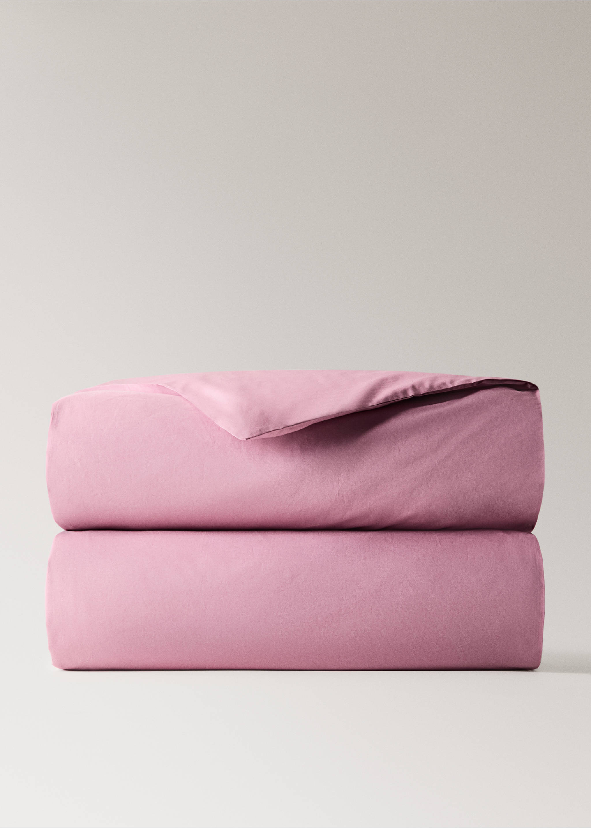 200-thread count percale cotton duvet cover for 150/160 cm bed - Article without model, Wine. Ref: 37012979-00.