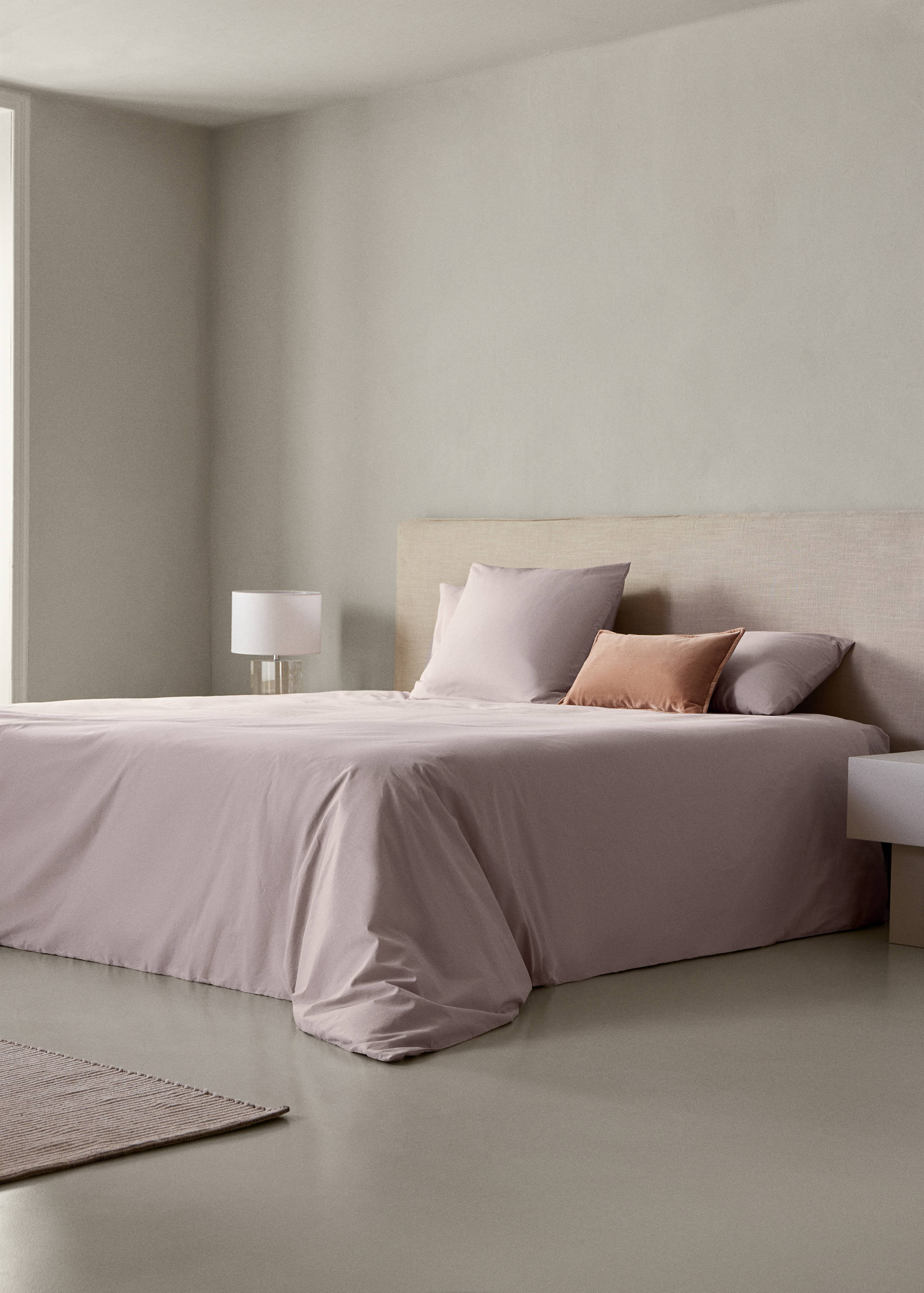 200-thread count percale cotton duvet cover for 135/140 cm bed - General plane