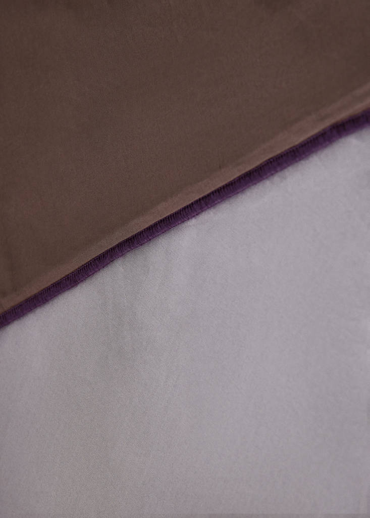 Reversible duvet cover for a 135/140cm bed — Brown