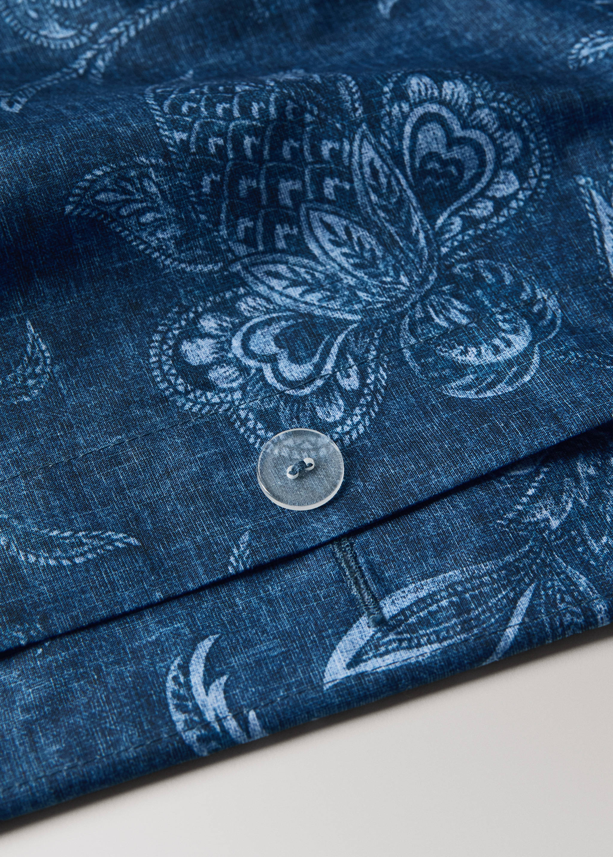 Percale cotton floral print duvet cover for 180/200 cm bed - Details of the article 2