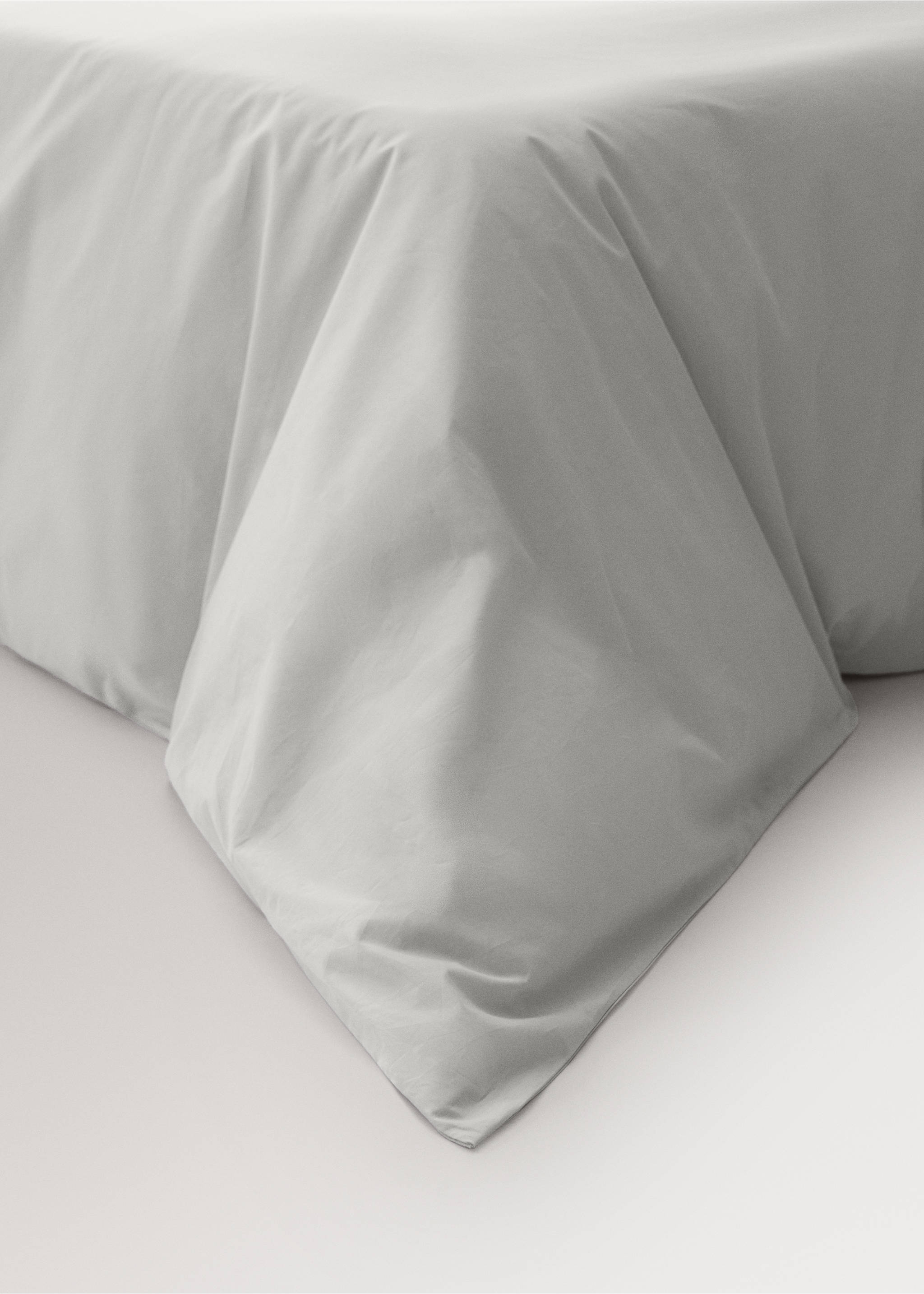 300 threads percale cotton duvet cover King bed - Details of the article 8, Sand. Ref: 37012997-00.