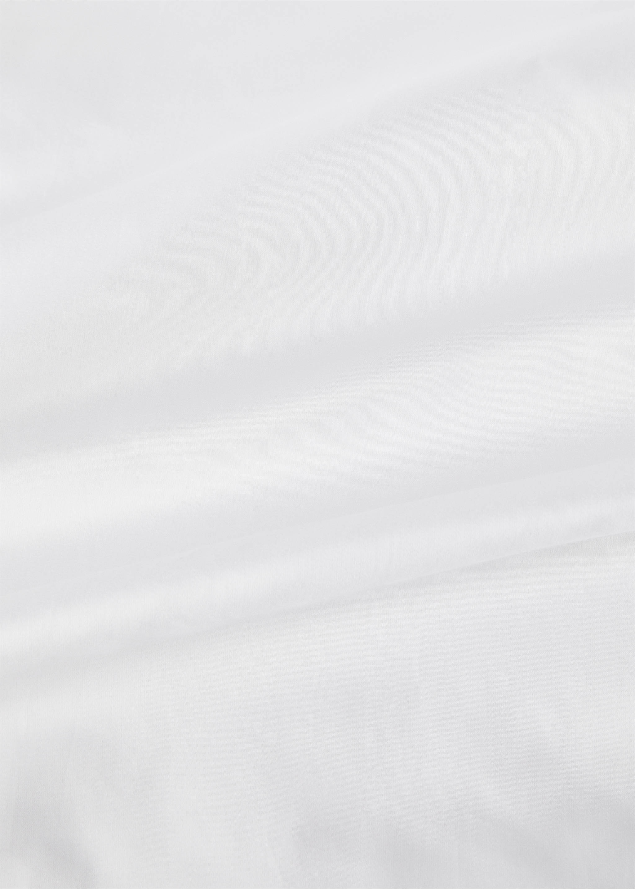 600 threads count satin cotton duvet cover Queen bed - Details of the article 2, White. Ref: 37013040-00.