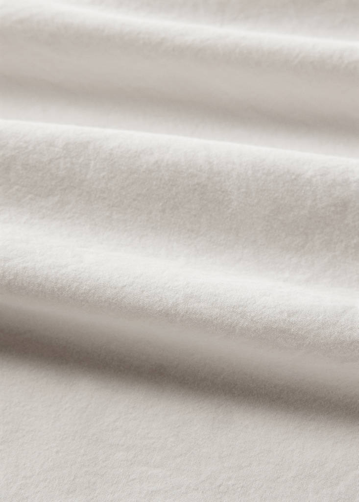Washed-cotton duvet cover Single bed — Sand