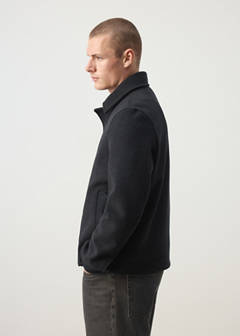 Wool-blend jacket with pockets — Dark Heather Grey 5