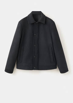 Wool-blend jacket with pockets — Dark Heather Grey 6