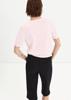 V-neck knit sweater — Light Pink 3