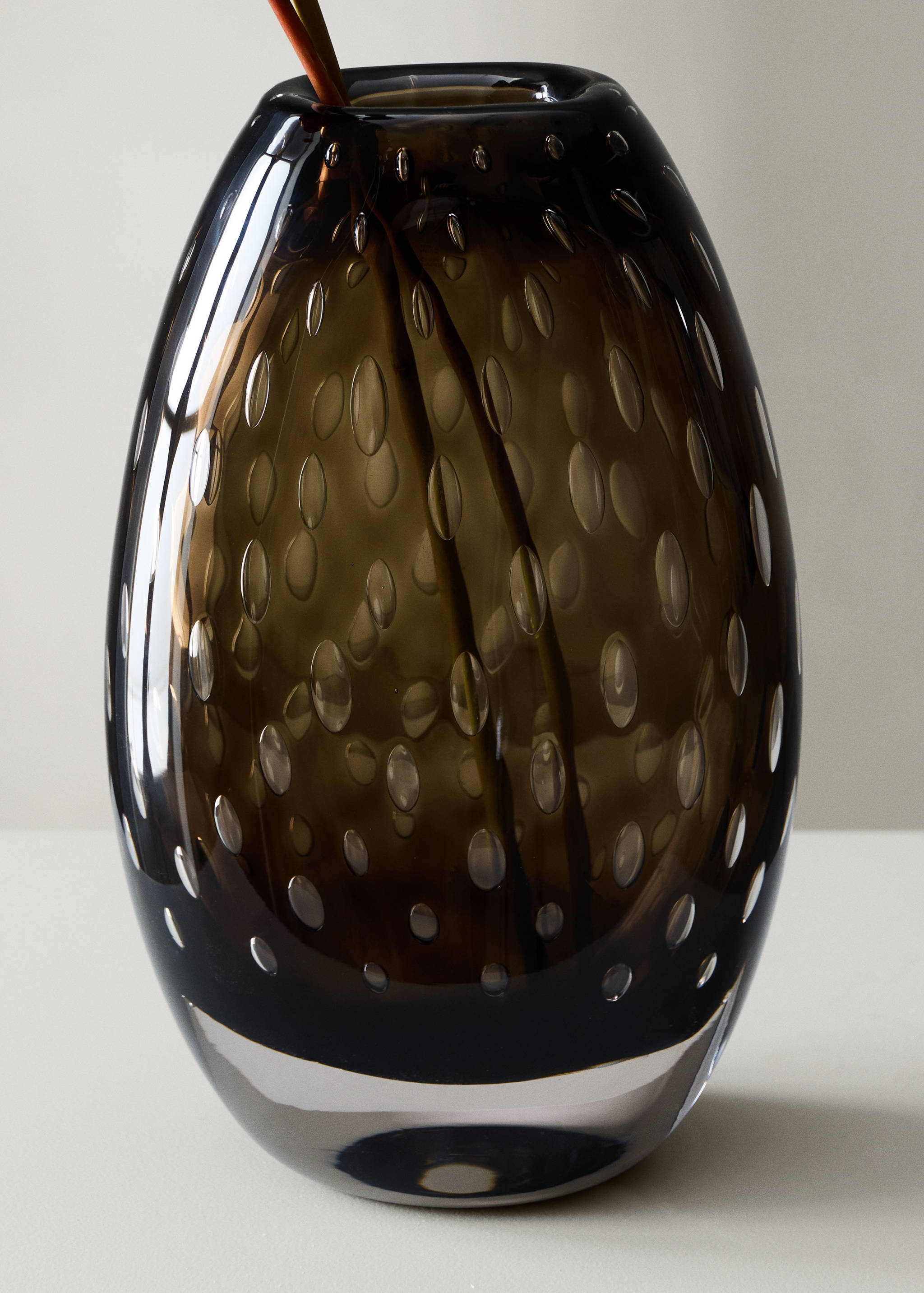 Blown glass vase - General plane