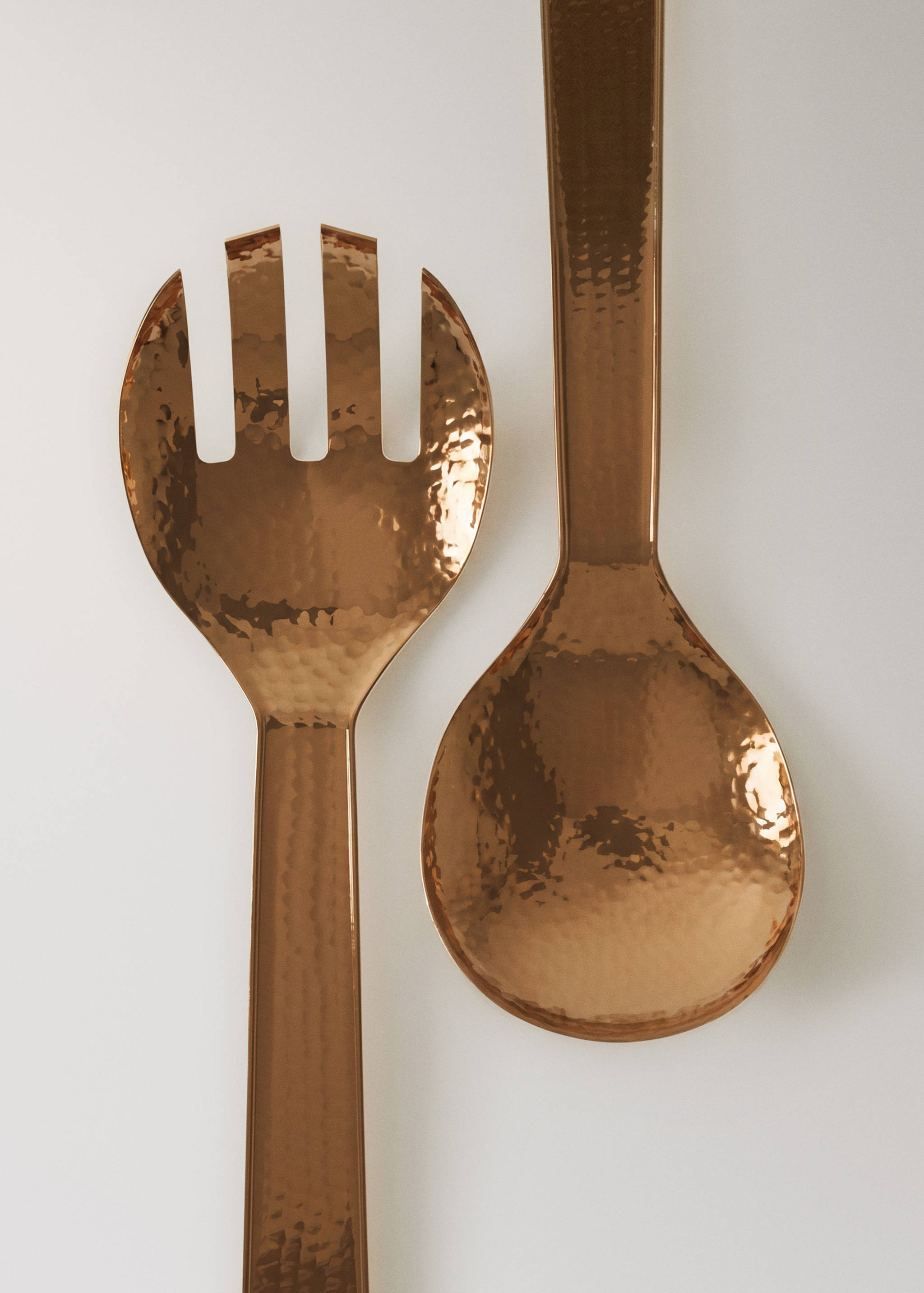 Hammered stainless steel serving cutlery set - Details of the article 1