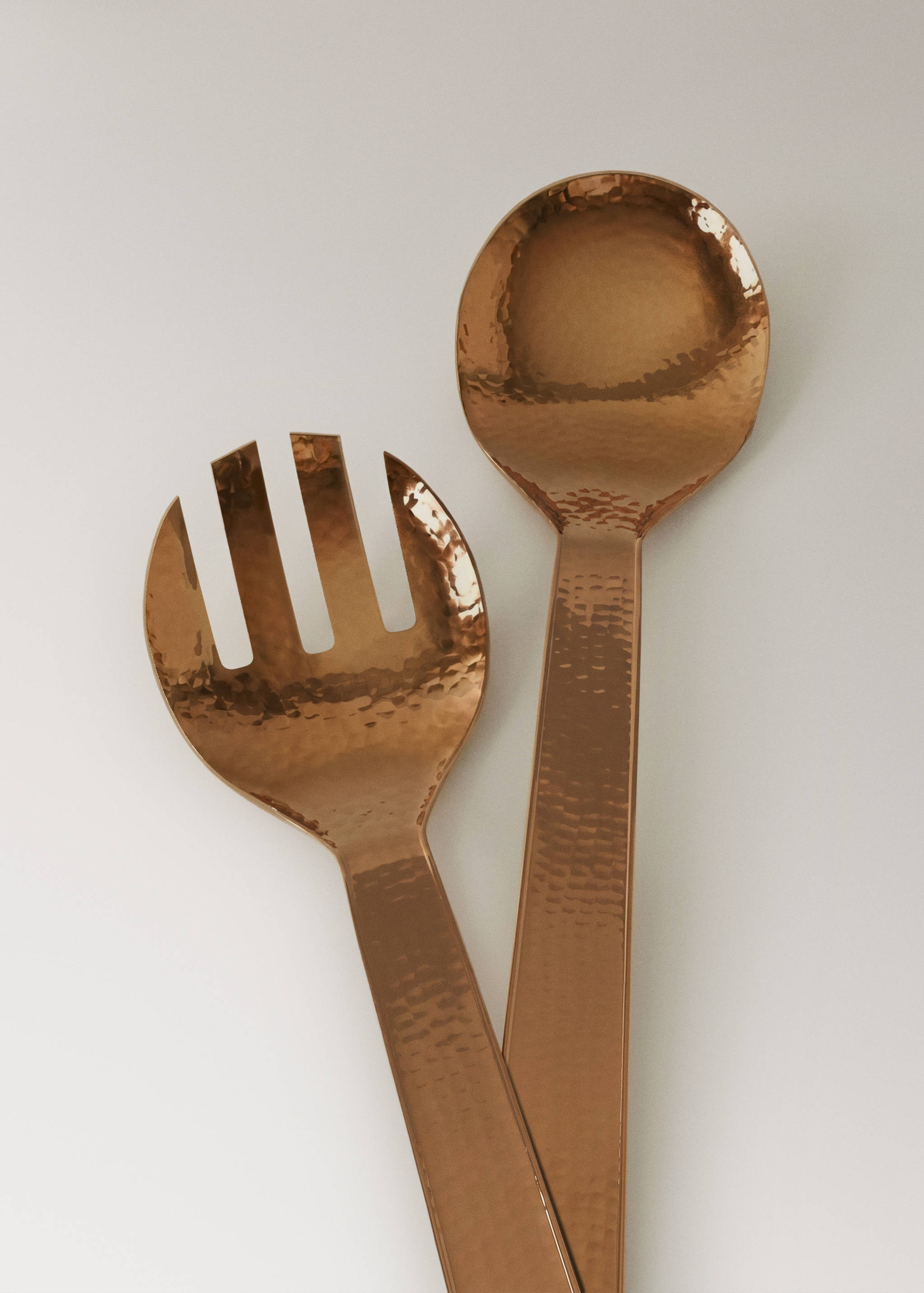 Hammered stainless steel serving cutlery set - Details of the article 2