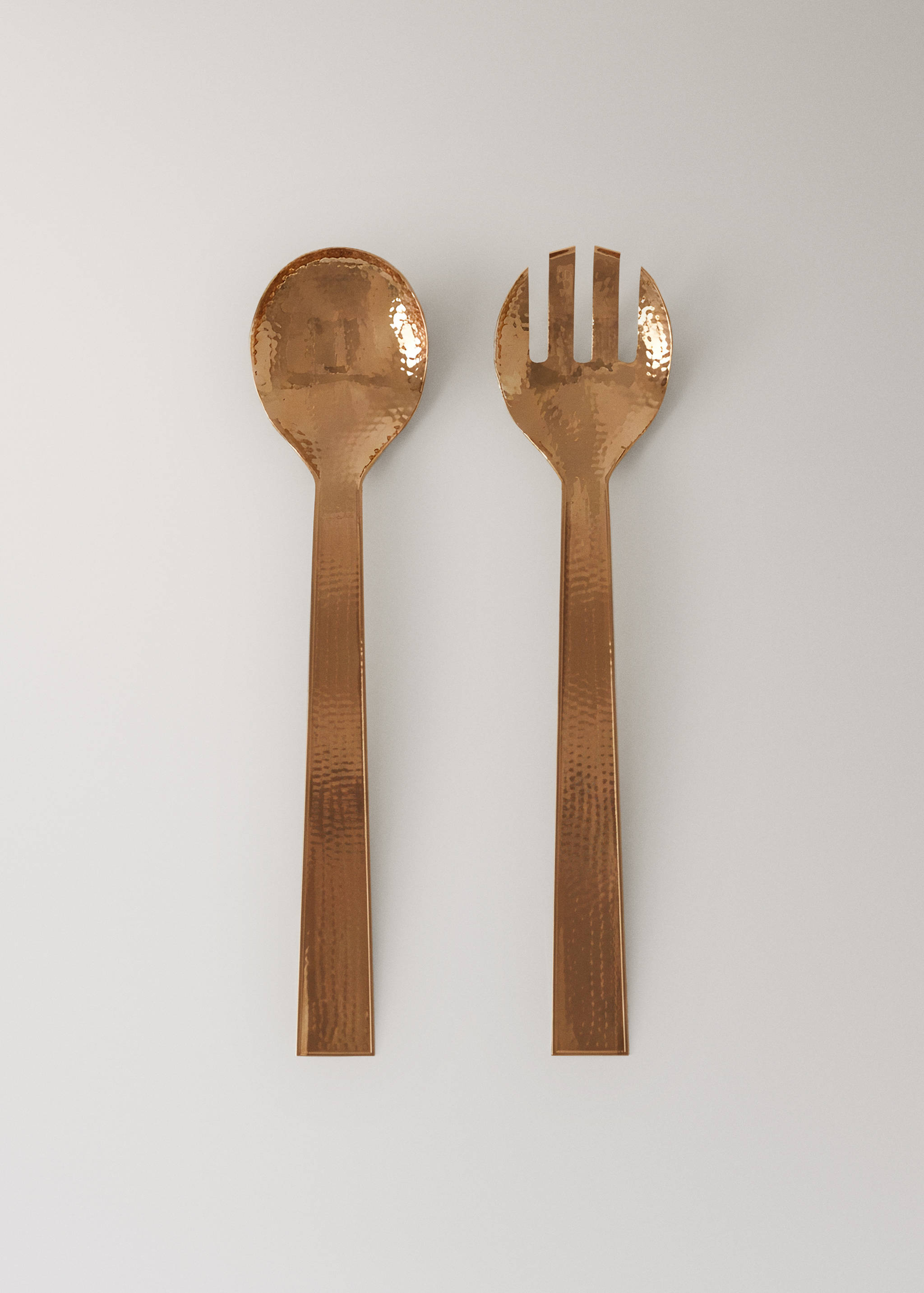 Hammered stainless steel serving cutlery set - Article without model