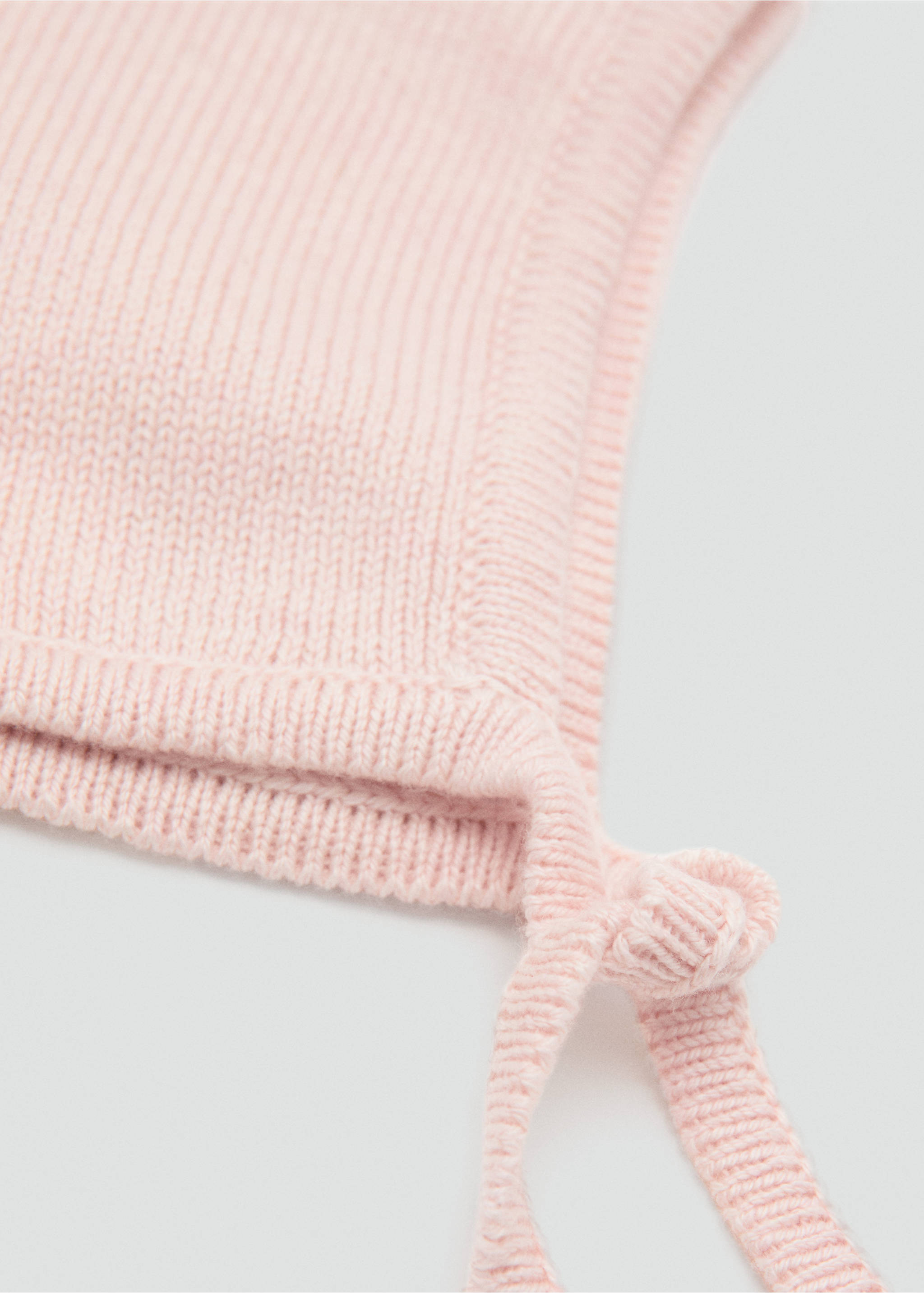 Knitted bonnet - Medium plane, Light Pink. Ref: 37013309-00.