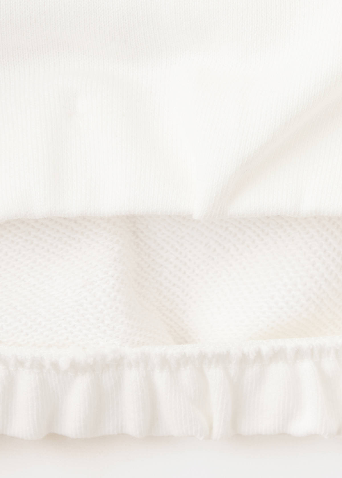 Cotton sweatshirt with print detail — Off White