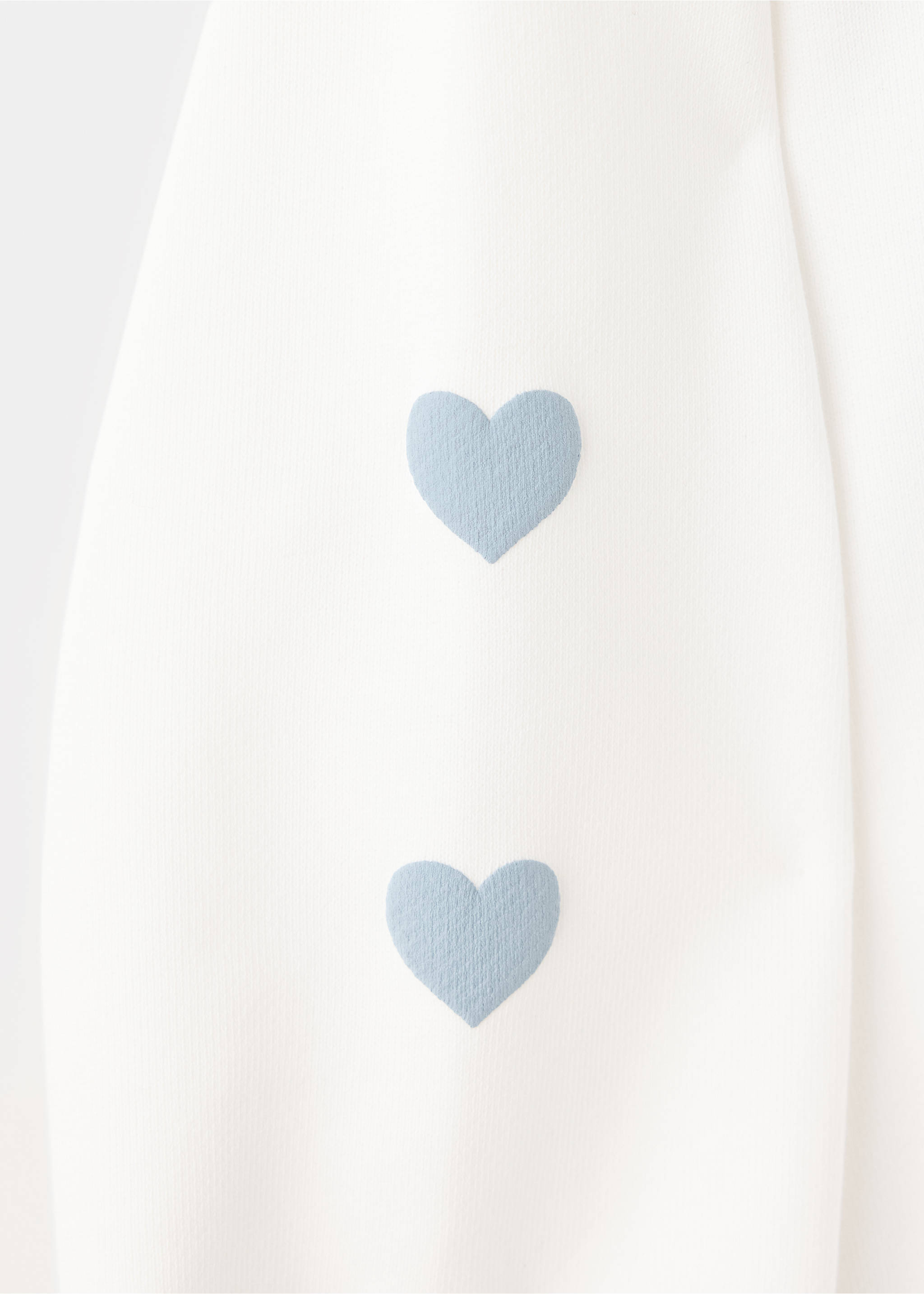 Sweatshirt 100% katoen bedrukte tekening - Detail van het artikel 0, Gebroken wit. Ref: 37013310-00.