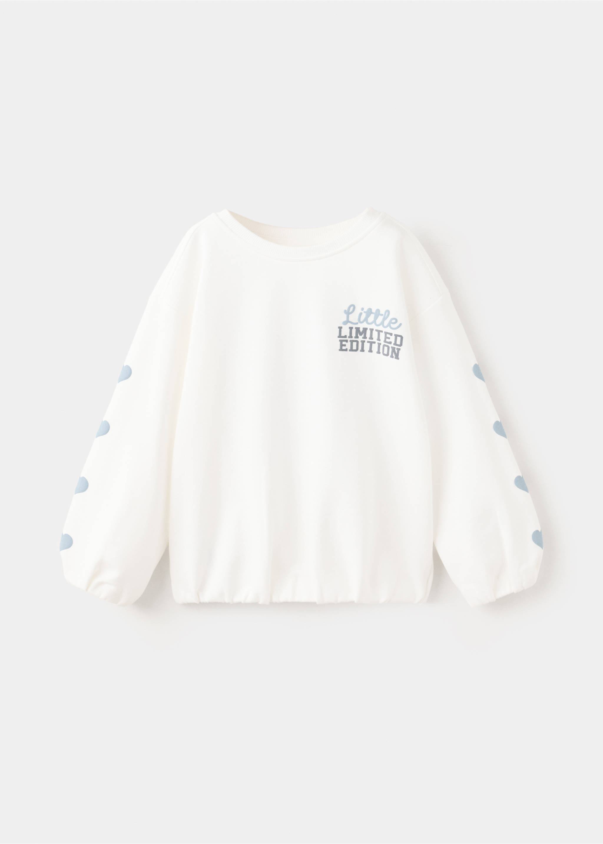 Sweatshirt 100% katoen bedrukte tekening - Artikel zonder model, Gebroken wit. Ref: 37013310-00.