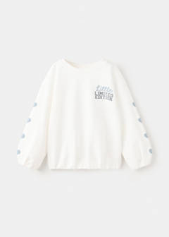 Cotton sweatshirt with print detail — Off White 1