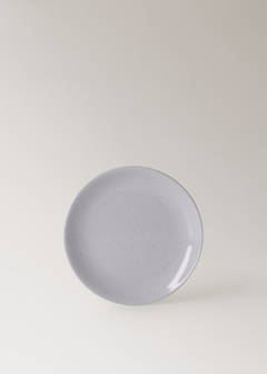 Stoneware dessert plate with spots — Blue 5
