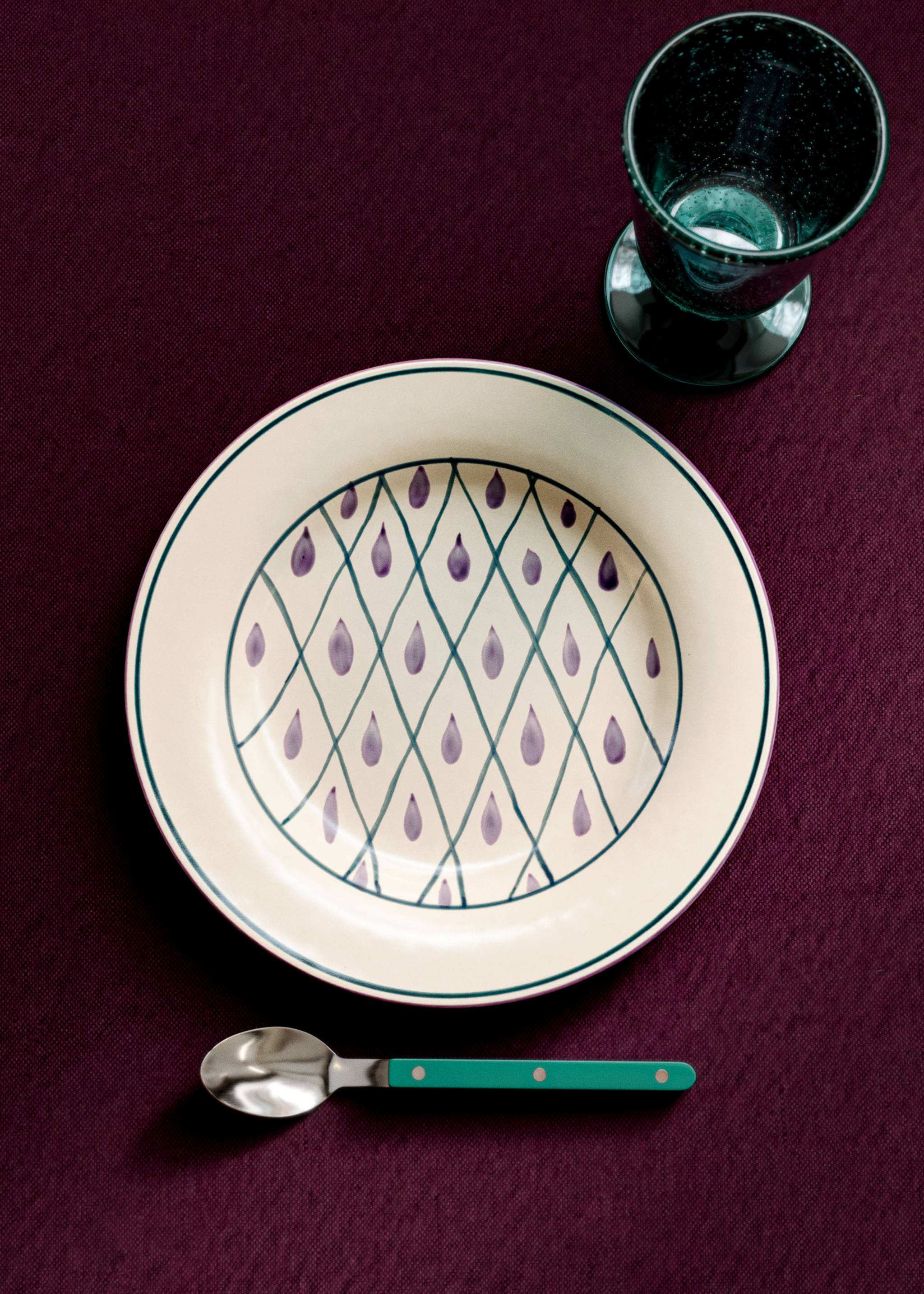 Decorative drops flat plate - General plane