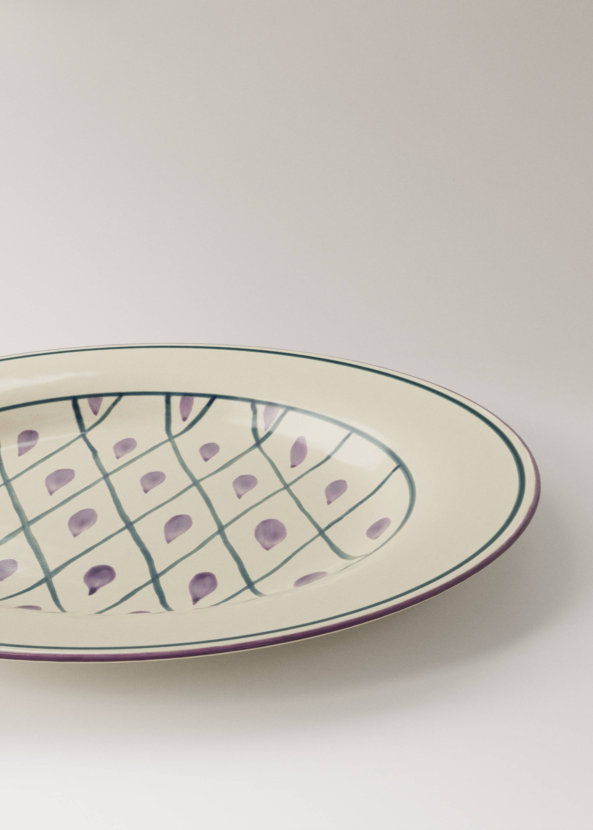 Assiette plate en gouttes décoratives - Détail de l'article 1