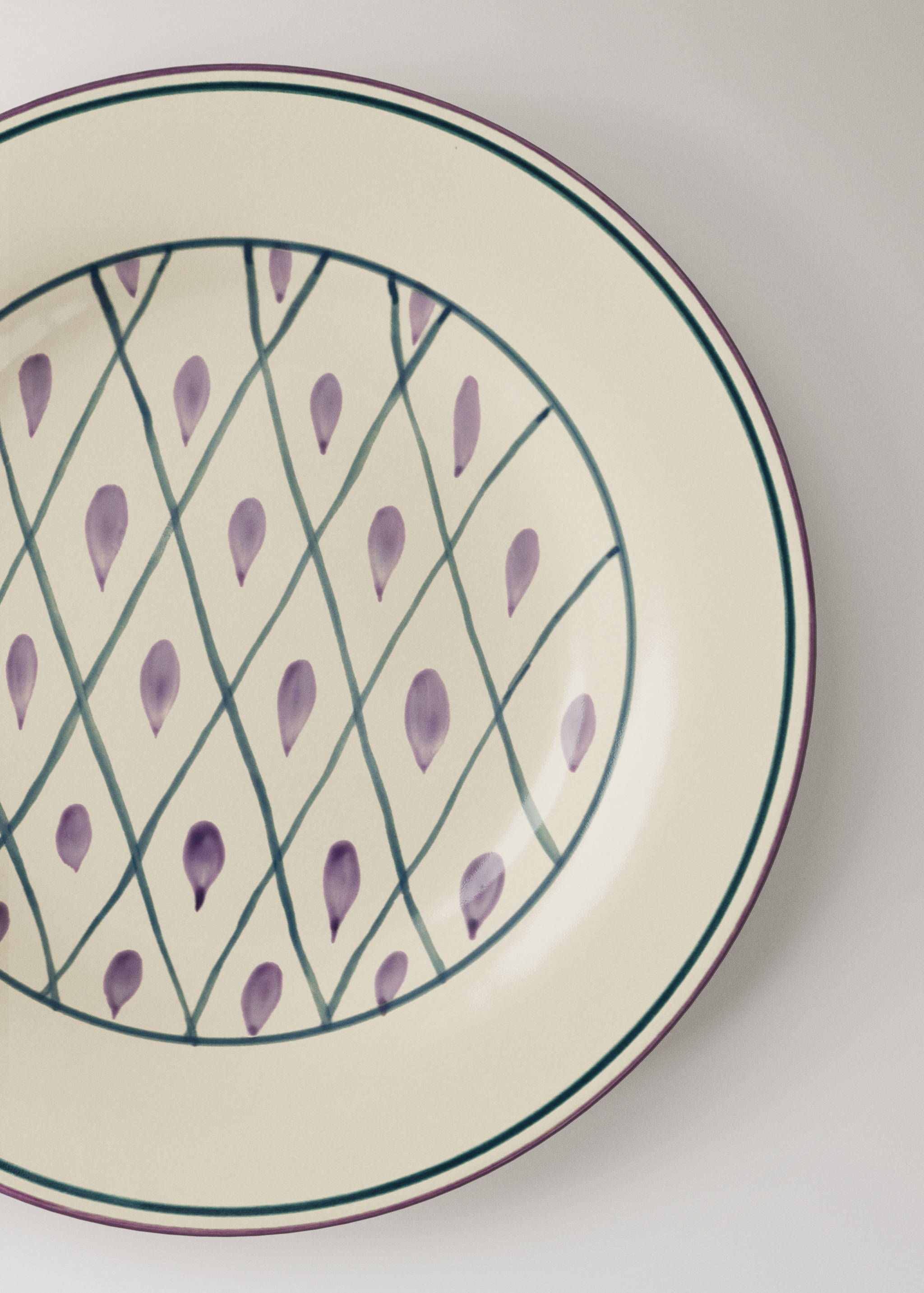 Assiette plate en gouttes décoratives - Détail de l'article 2