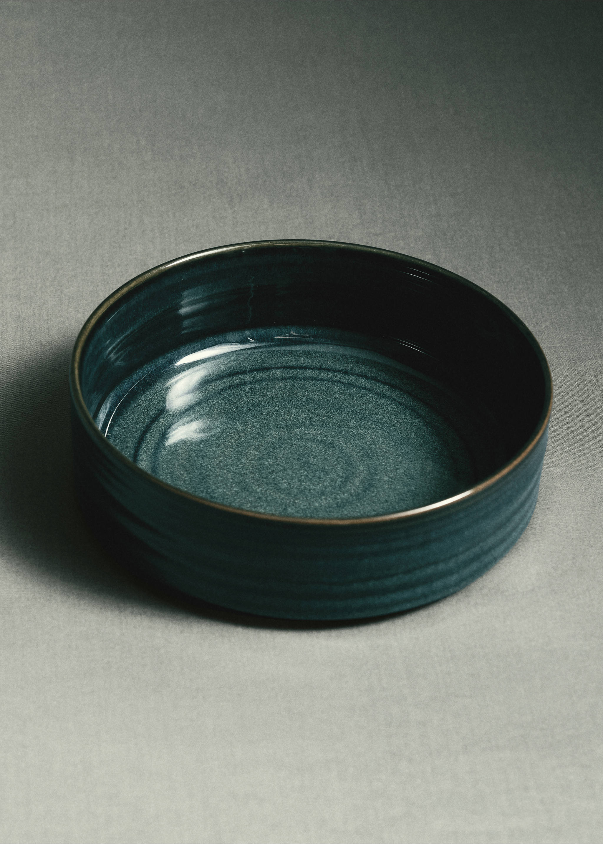 Uniform exterior gres bowl - Details of the article 7, Prussian Blue. Ref: 37013317-00.