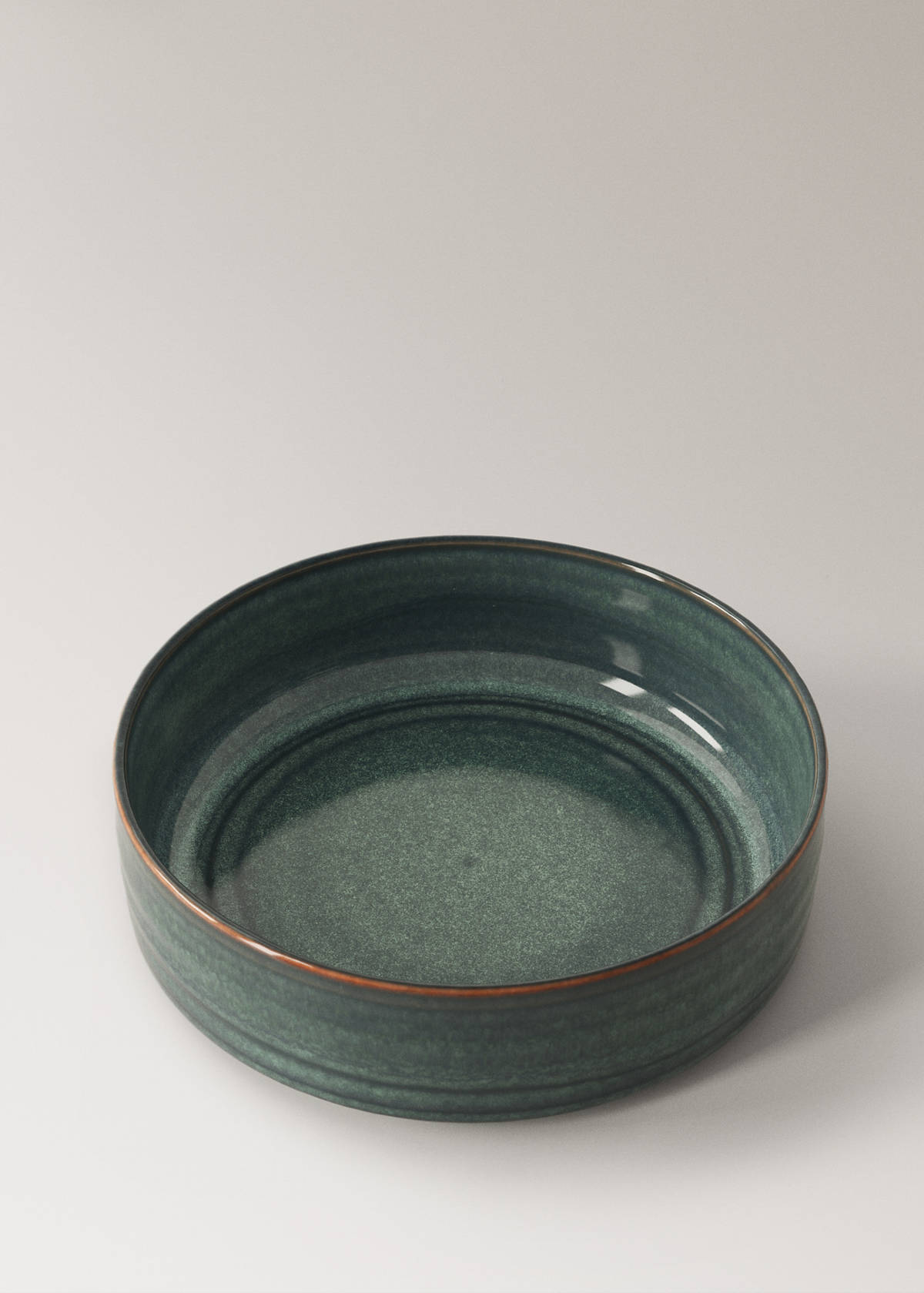 Uniform exterior gres bowl — Prussian Blue