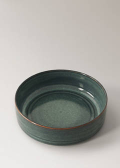 Uniform exterior gres bowl — Prussian Blue 3