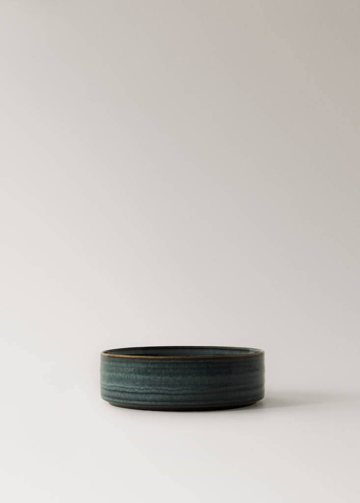 Uniform exterior gres bowl — Prussian Blue