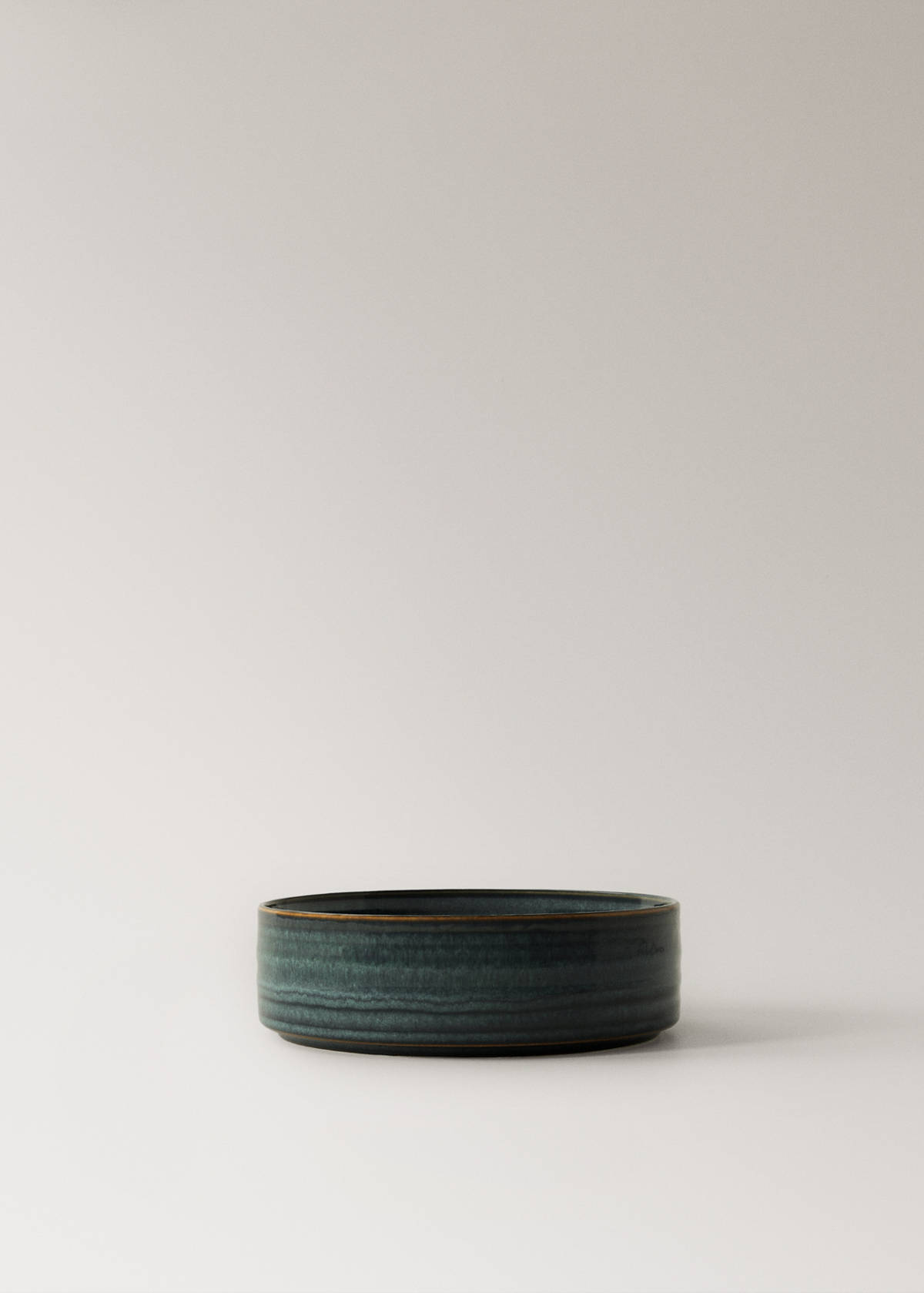 Uniform exterior gres bowl — Prussian Blue