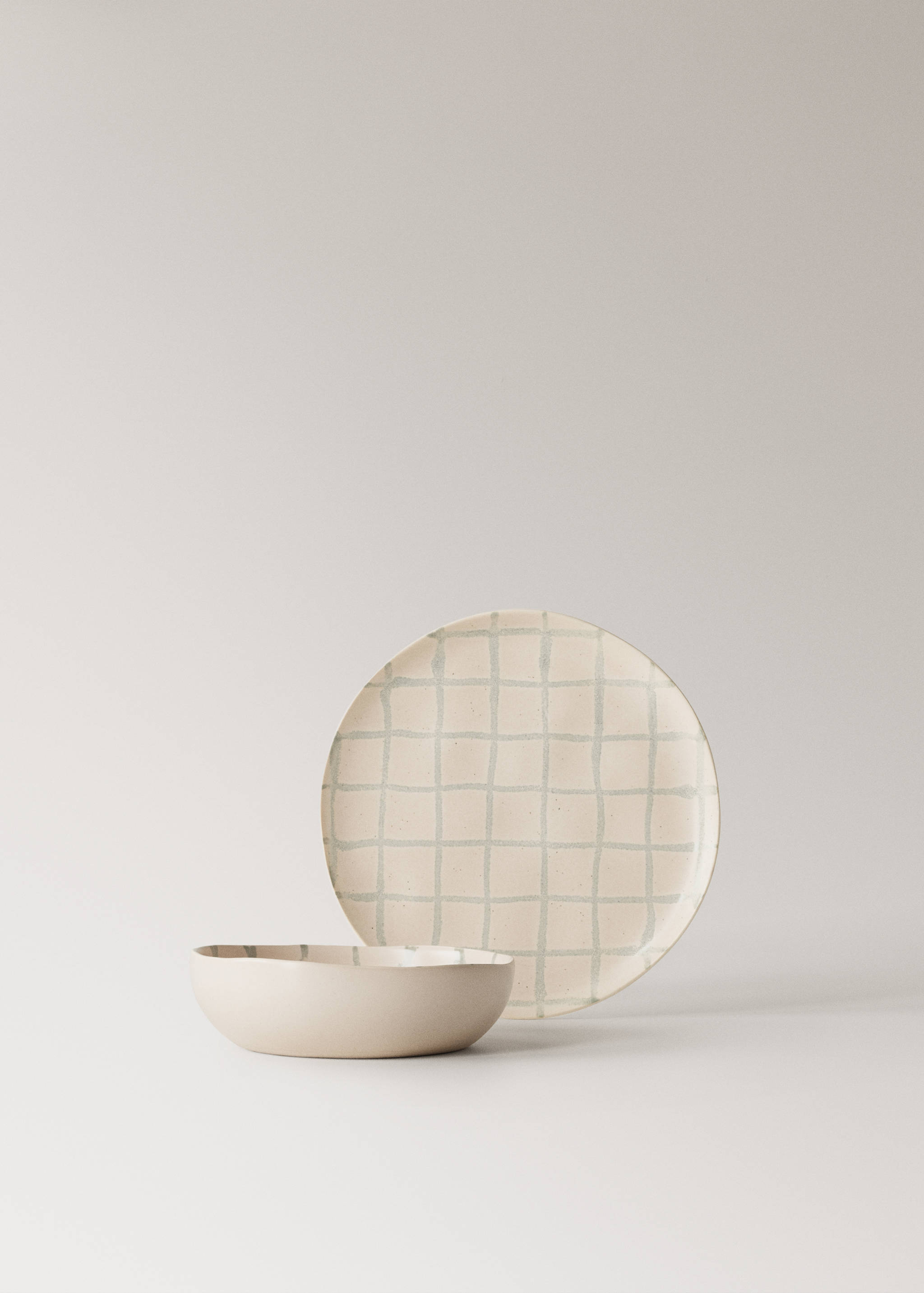 Bol en grès avec motif à carreaux - Détail de l'article 3