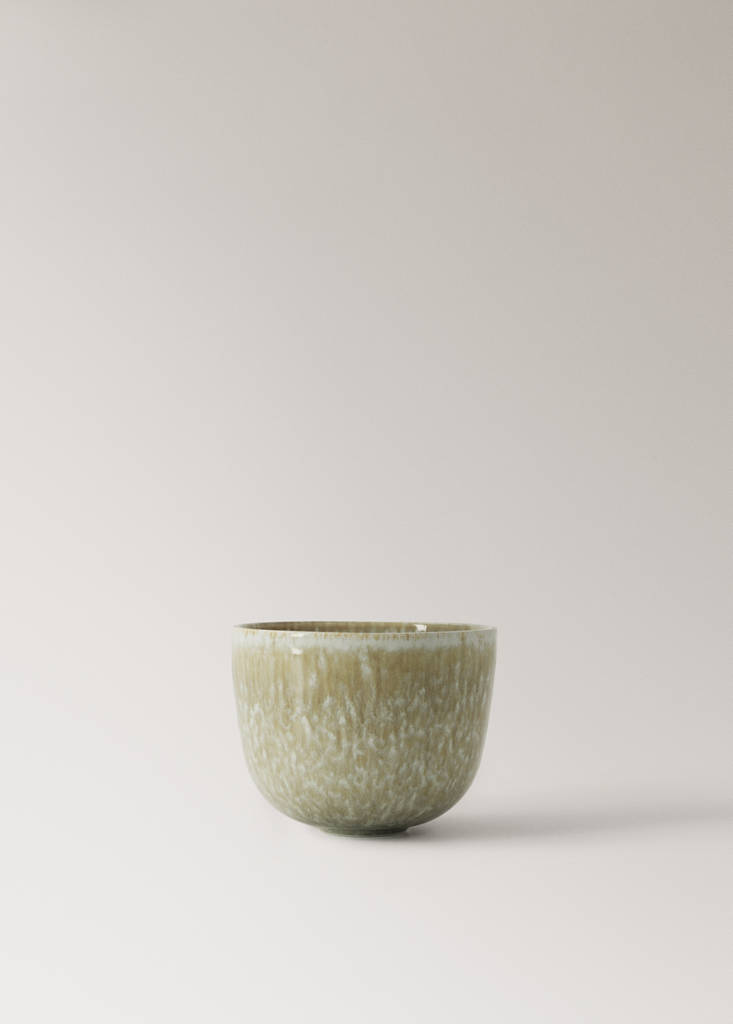 Gradient effect stoneware bowl — Forest Green