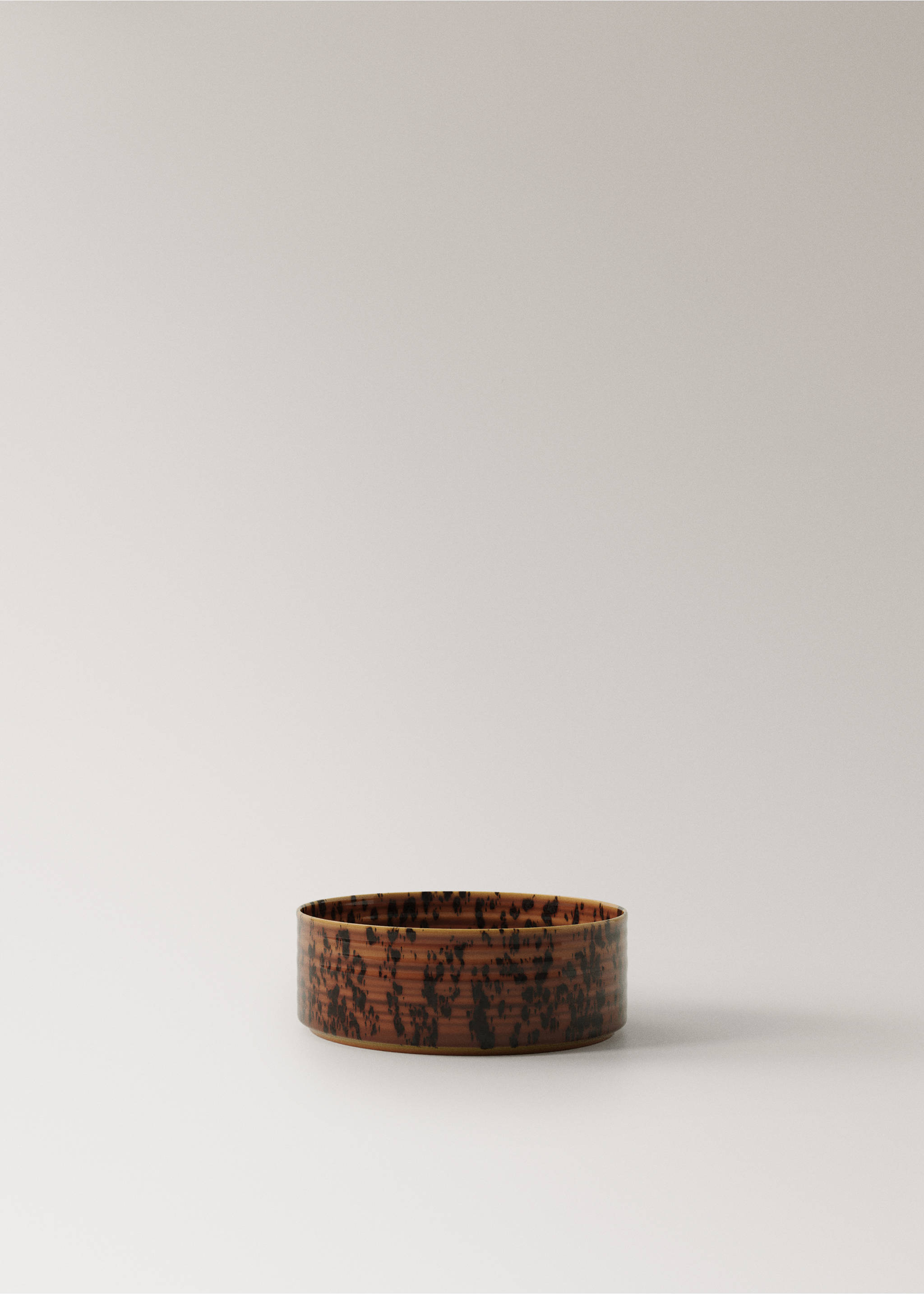 Small reactive stoneware bowl - Article without model, Brown. Ref: 37013322-00.