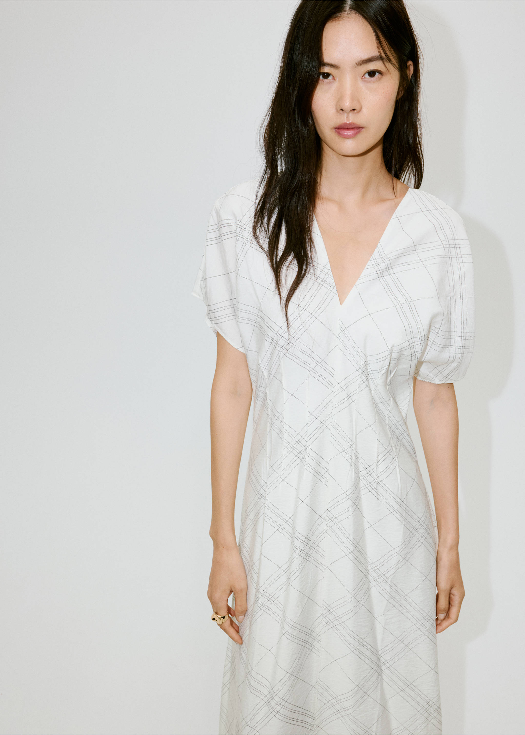 Vestido sofia - Plano medio, Blanco. Ref: 37013867-00.