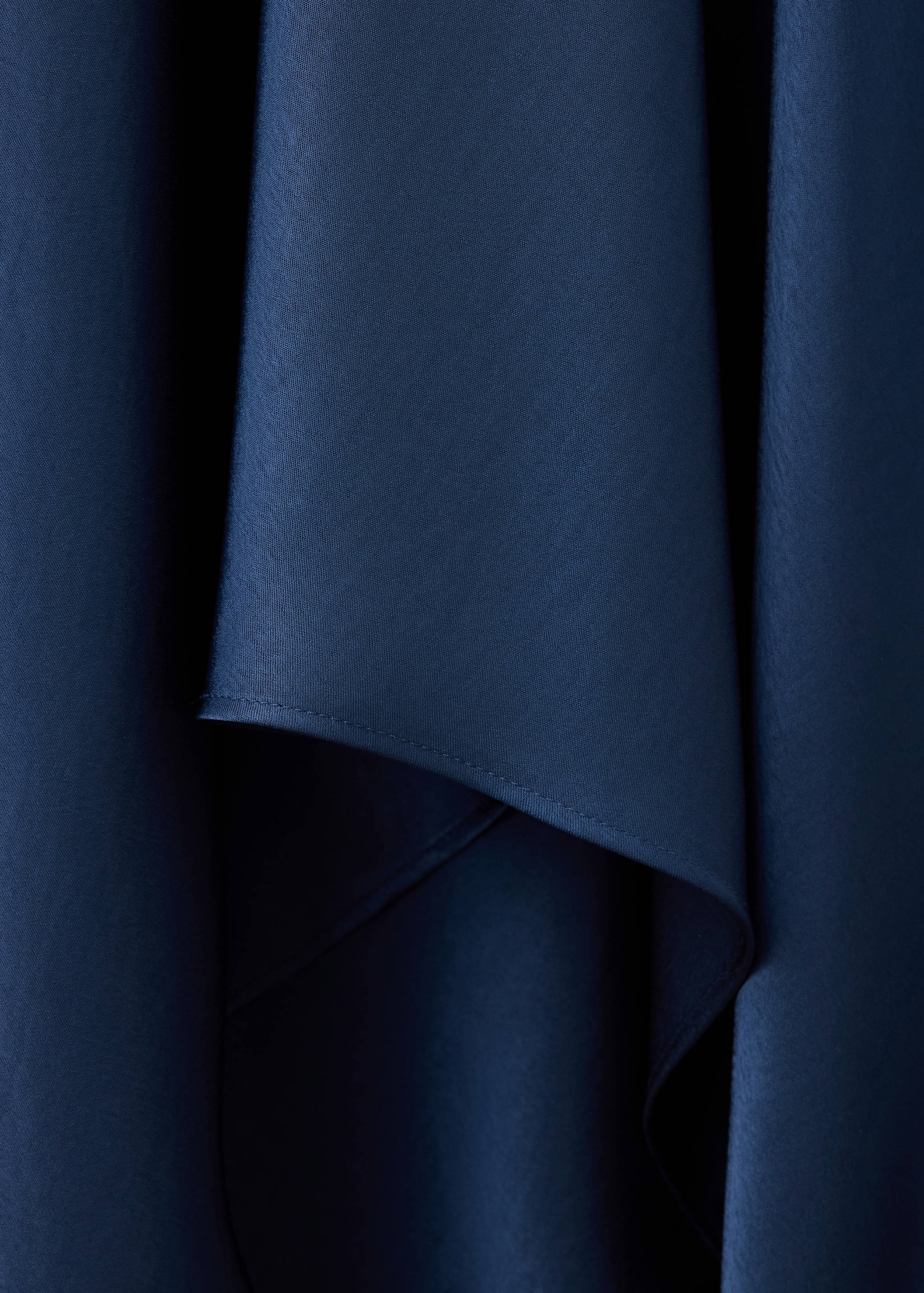 Asymmetrical satin dress - Details of the article 0