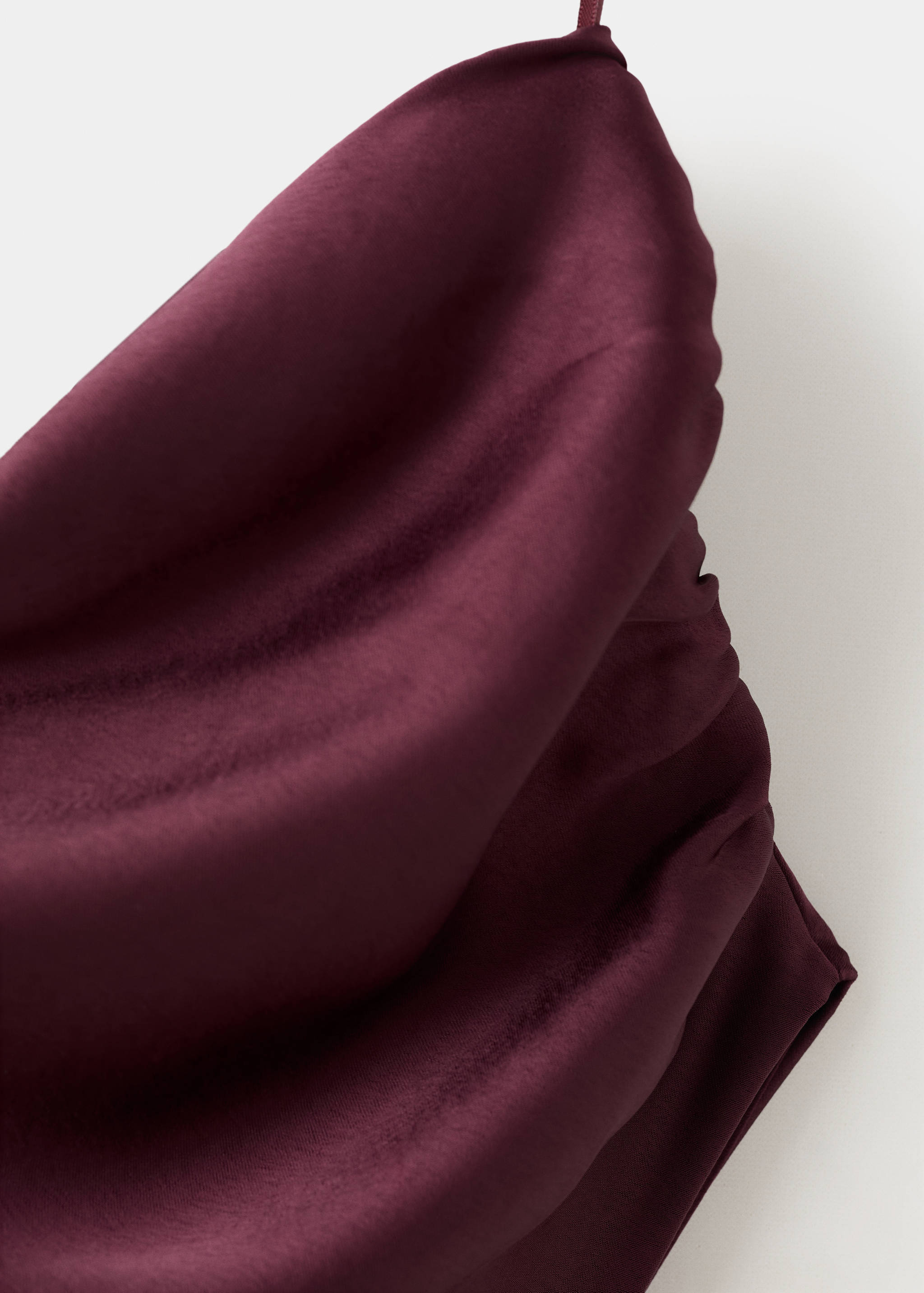 Asymmetrical satin dress - Details of the article 8