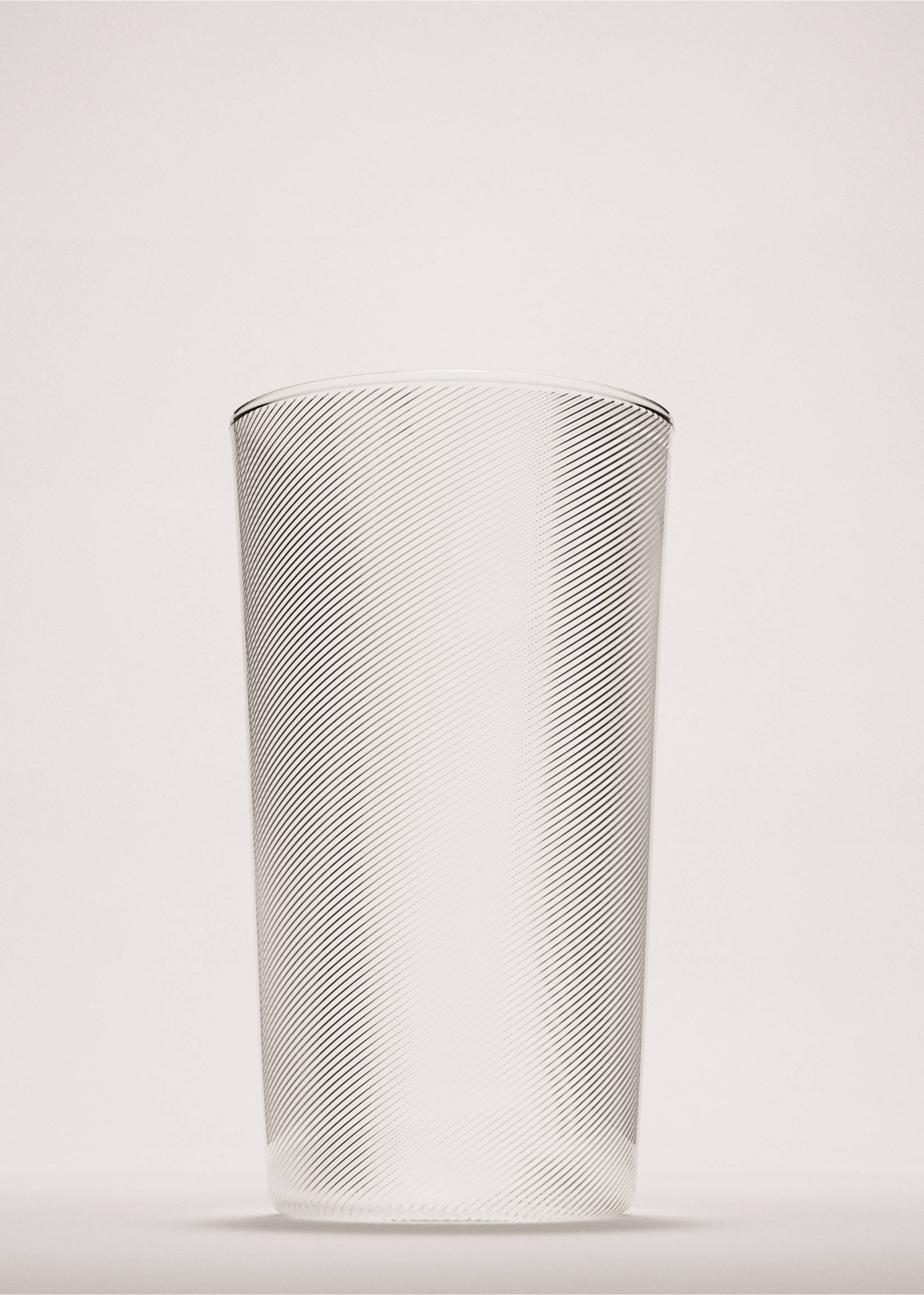 Medium textured glass vase - General plane, Black. Ref: 37013872-00.