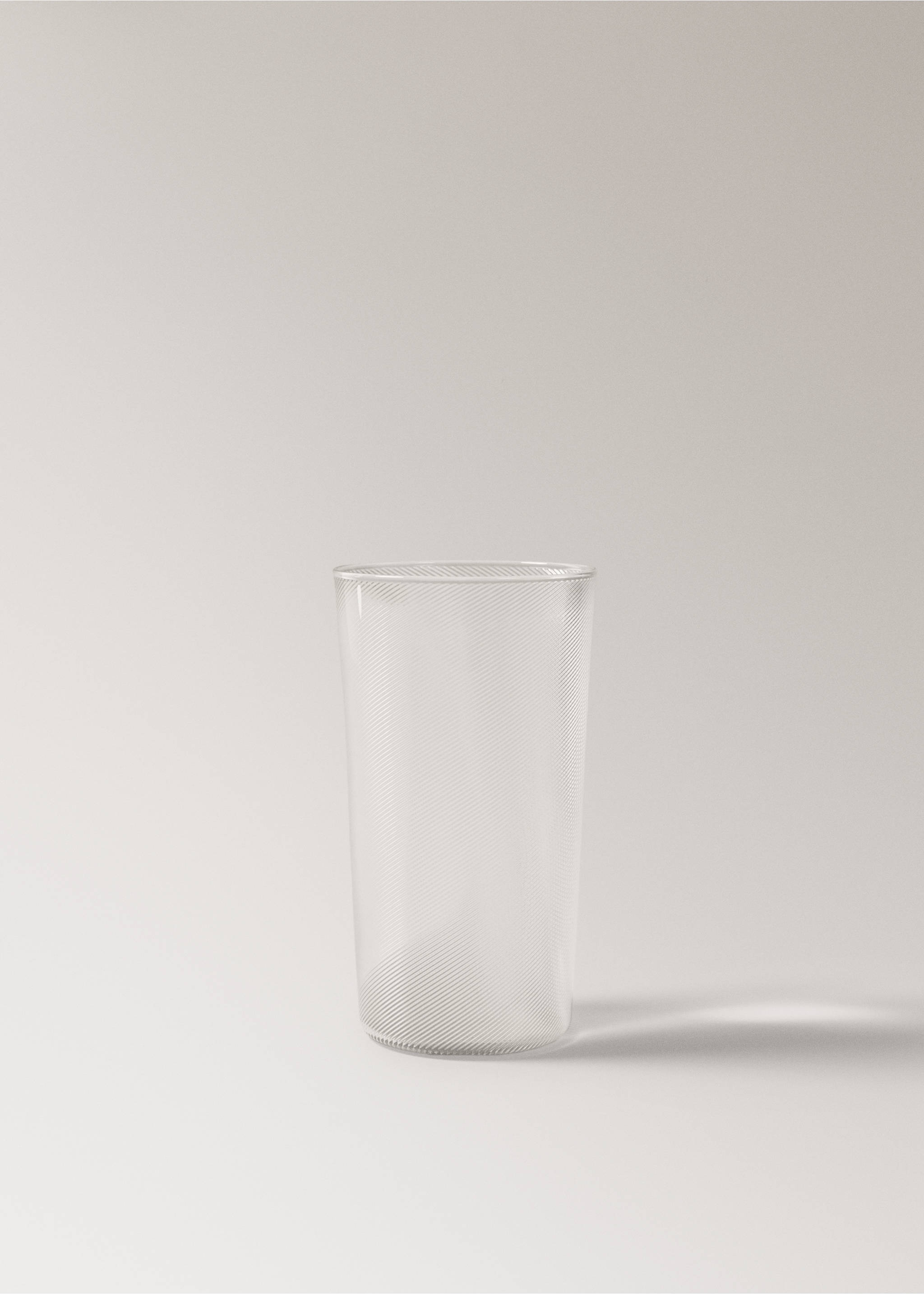 Medium textured glass vase - Article without model, Black. Ref: 37013872-00.
