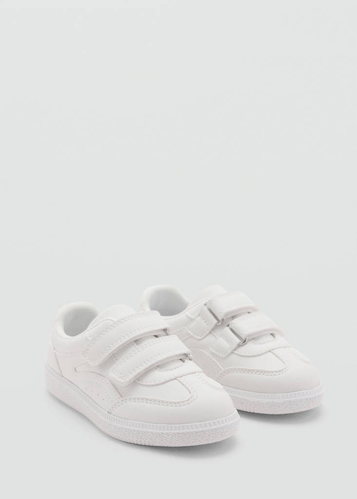 Velcro fastening straps sneakers — White
