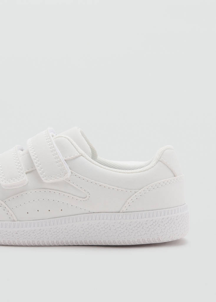Velcro fastening straps sneakers — White