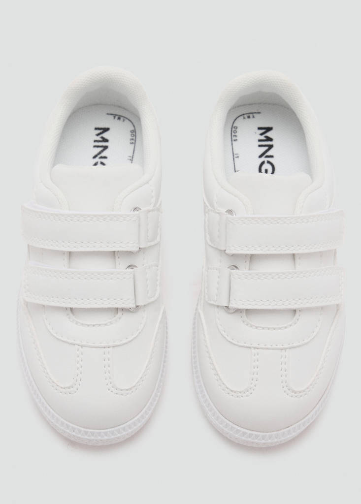 Velcro fastening straps sneakers — White