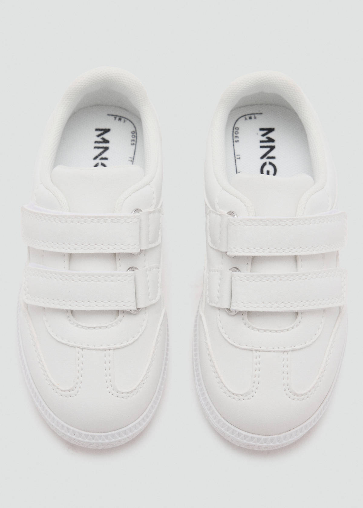 Velcro fastening straps sneakers — White