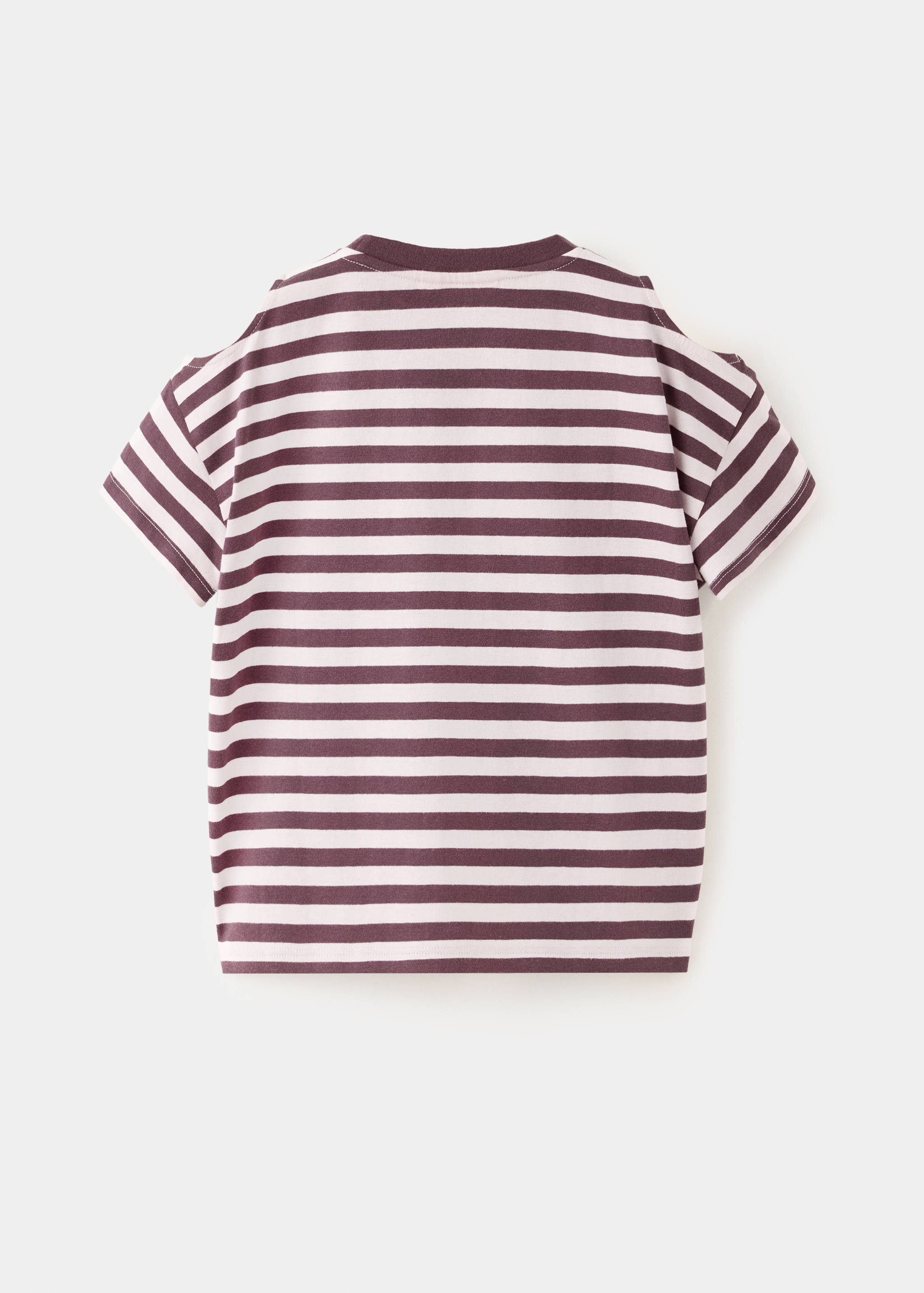T-shirt 100 % coton rayures - Verso de l’article