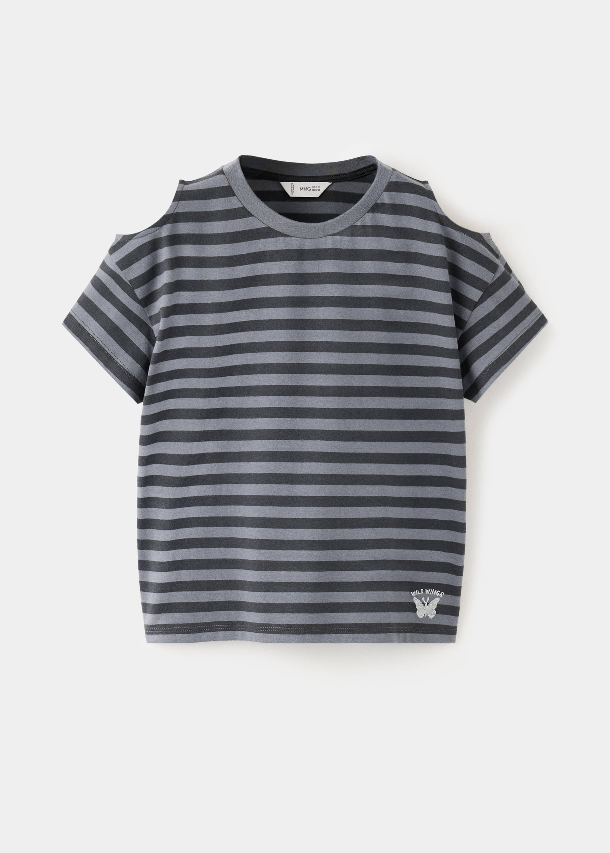 T-shirt 100 % coton rayures - Article sans modèle