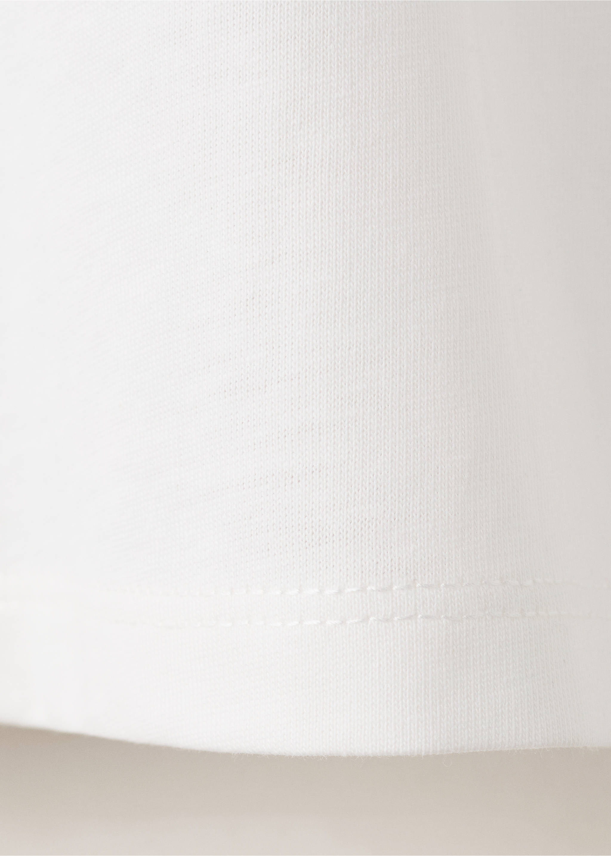 Camiseta 100% algodón lisa - Detalle del artículo 0, Blanco roto. Ref: 37013878-00.