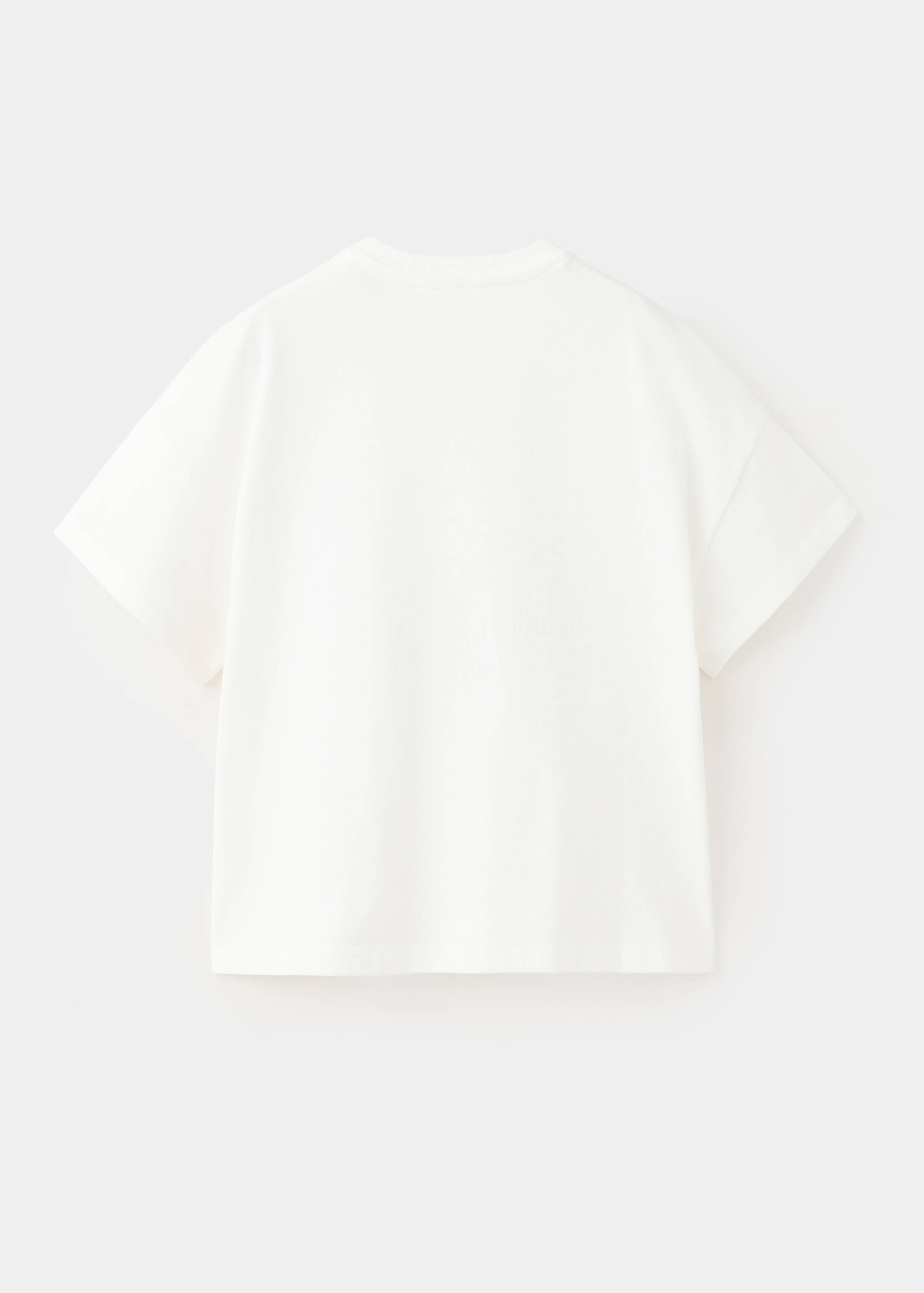 T-shirt en coton imprimé à texture - Verso de l’article